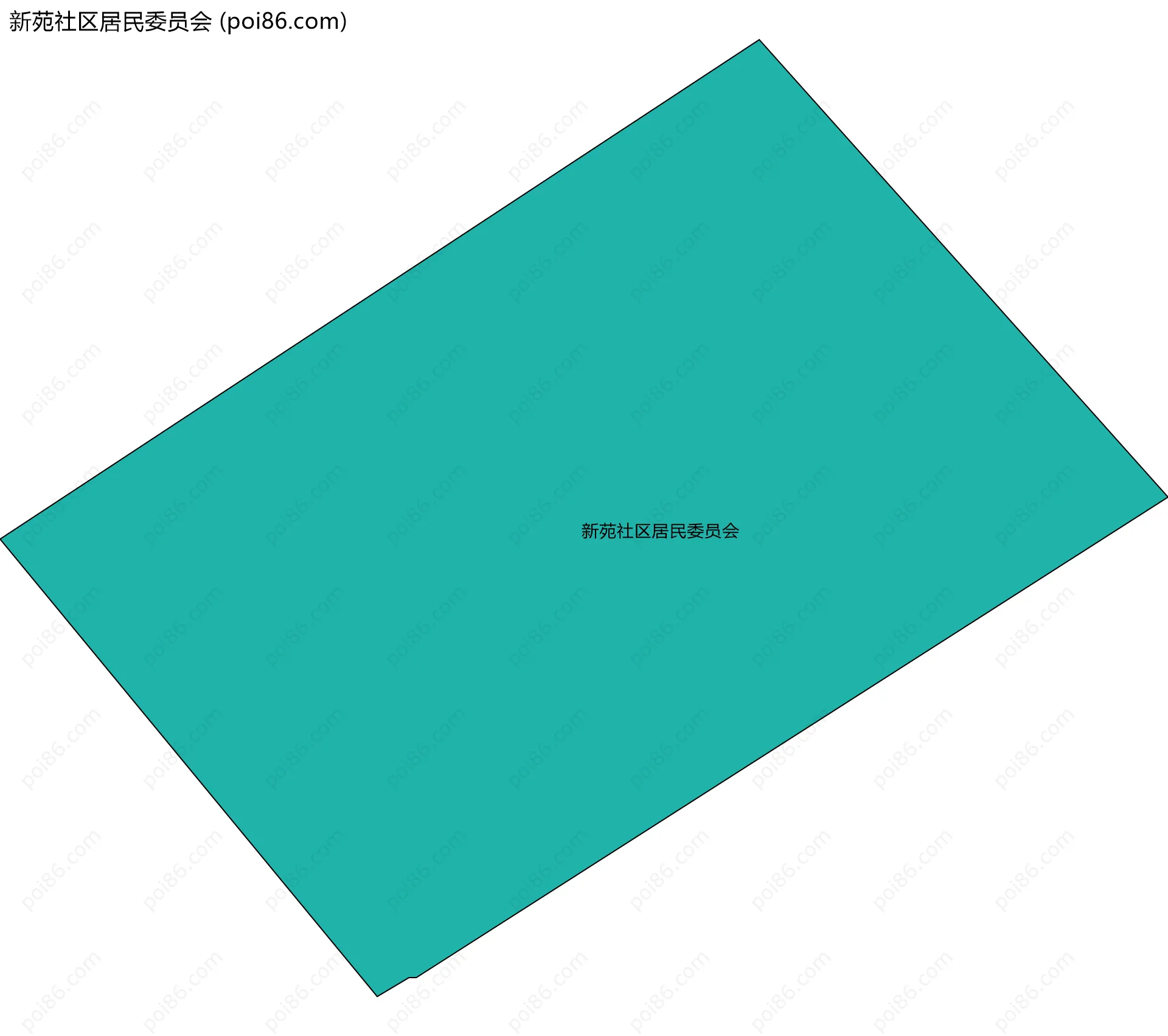 新苑社区居民委员会边界地图
