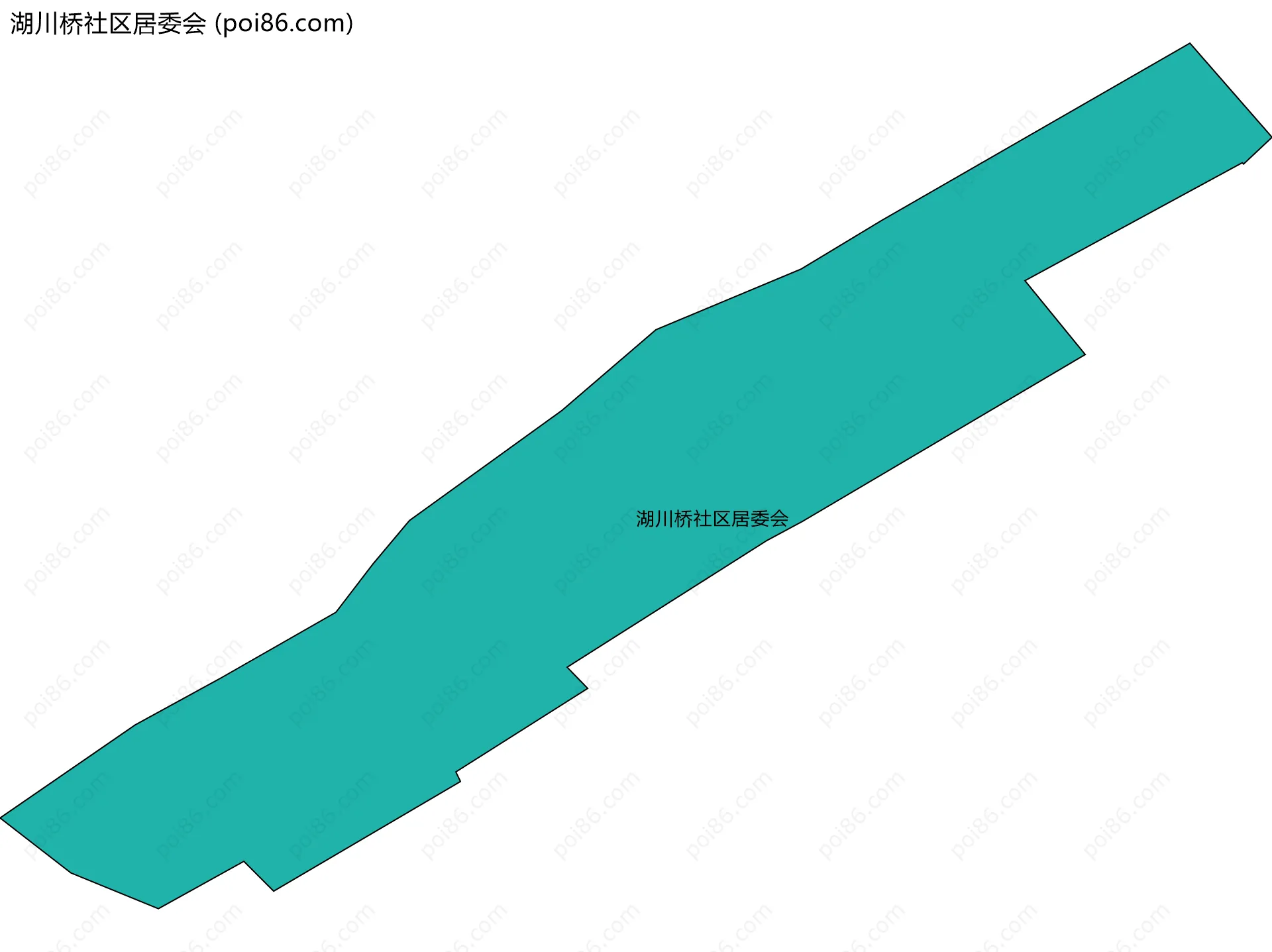 湖川桥社区居委会边界地图