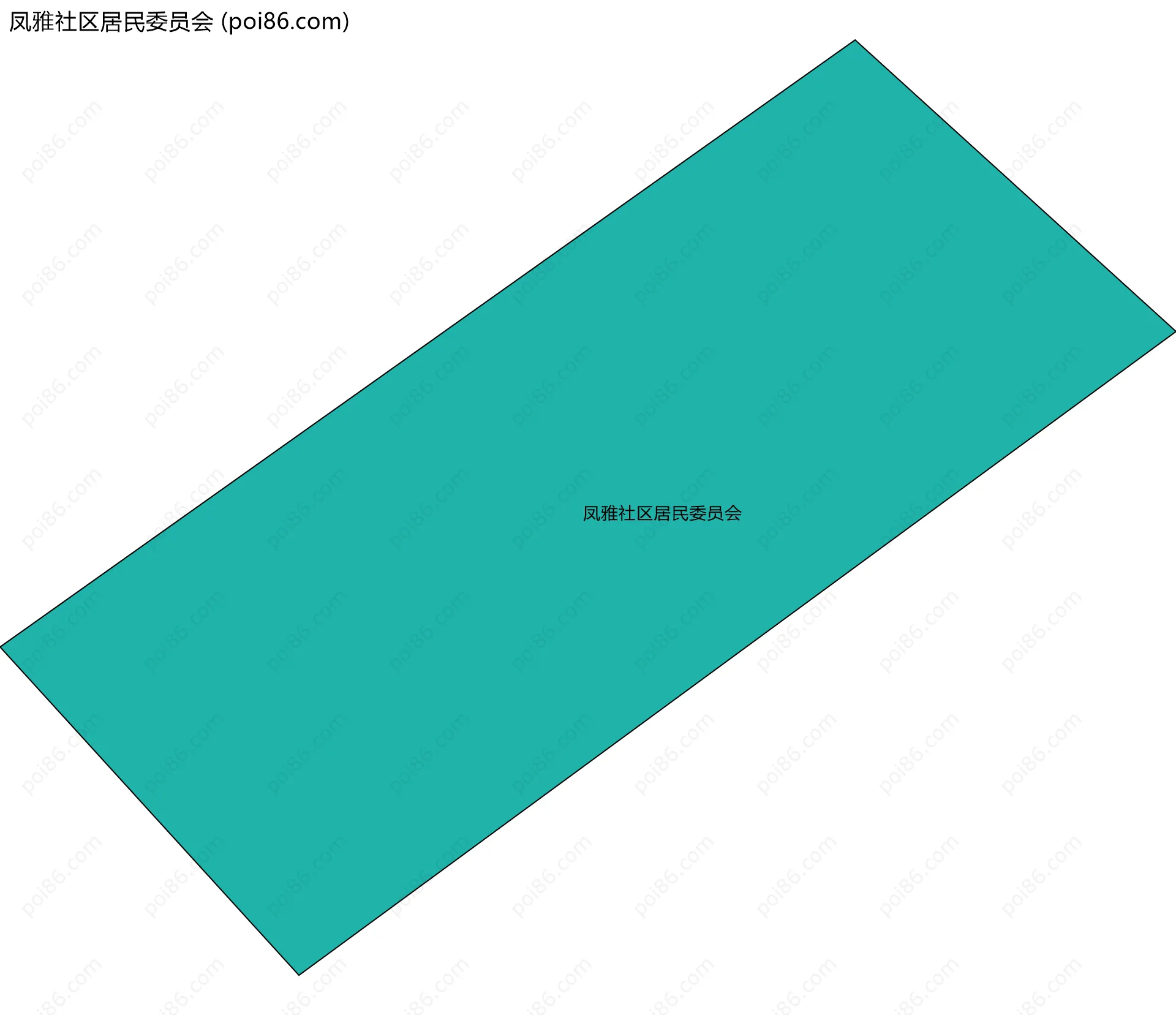 凤雅社区居民委员会边界地图