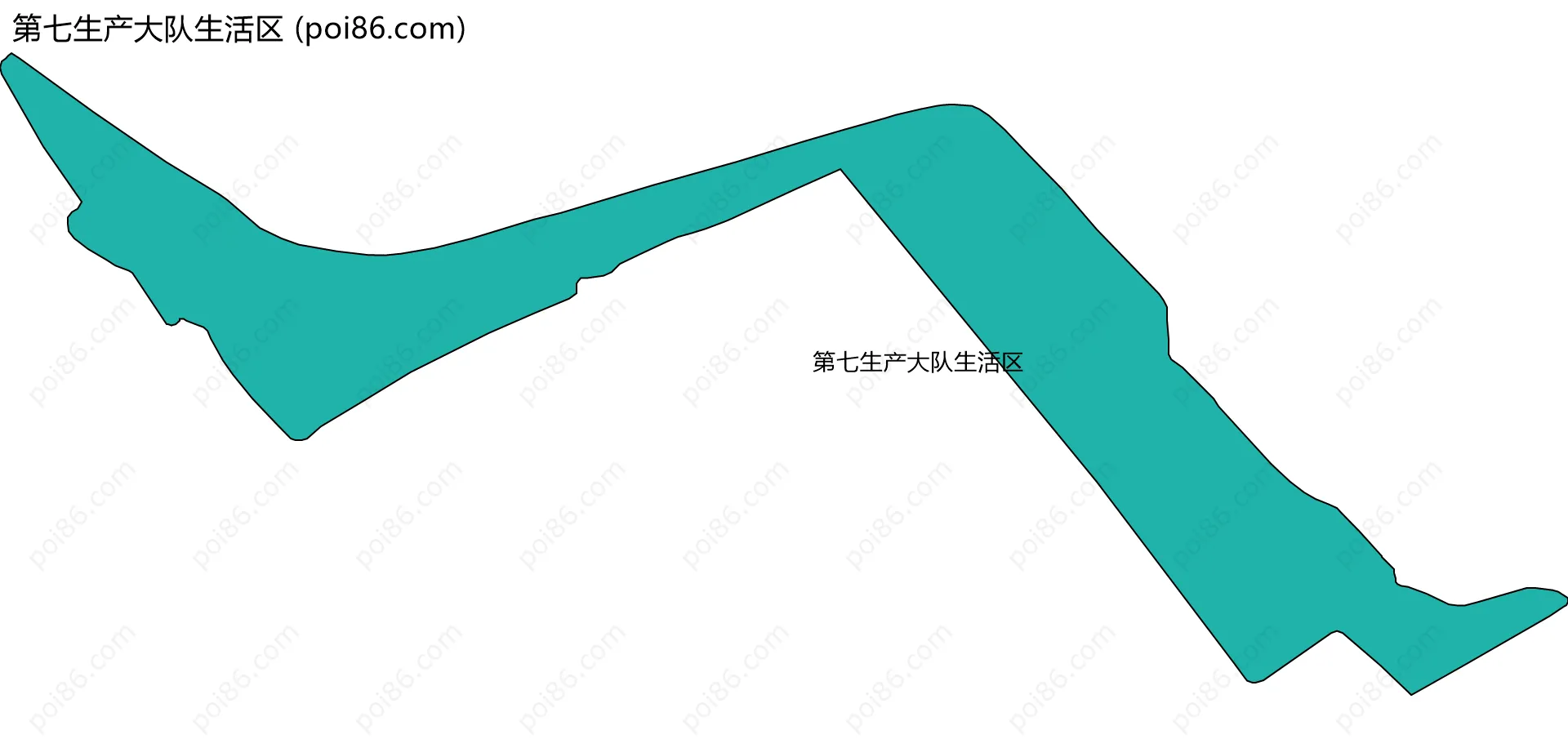 第七生产大队生活区边界地图
