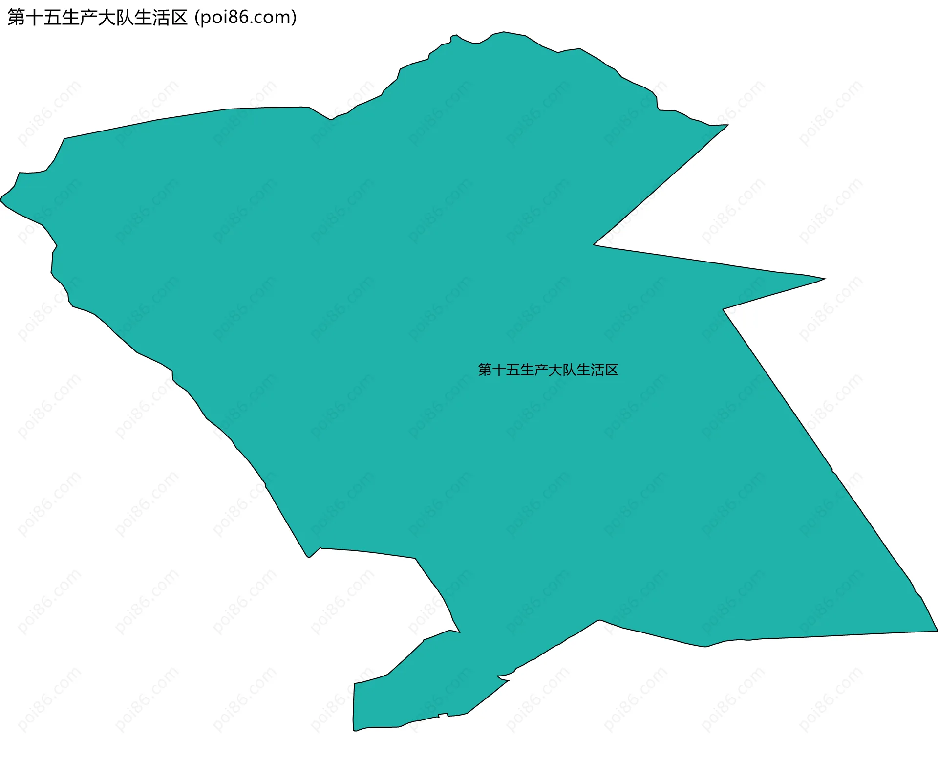 第十五生产大队生活区边界地图