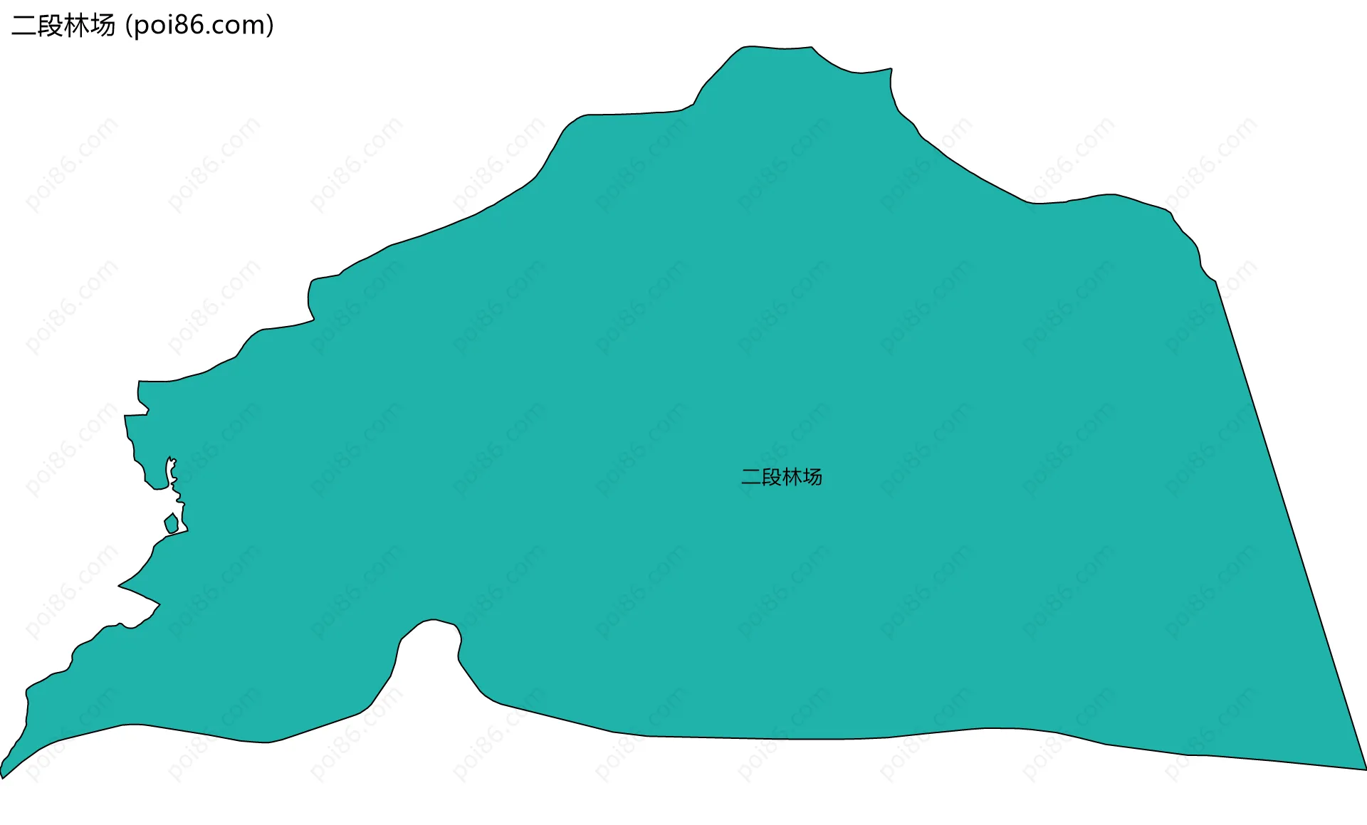 二段林场边界地图