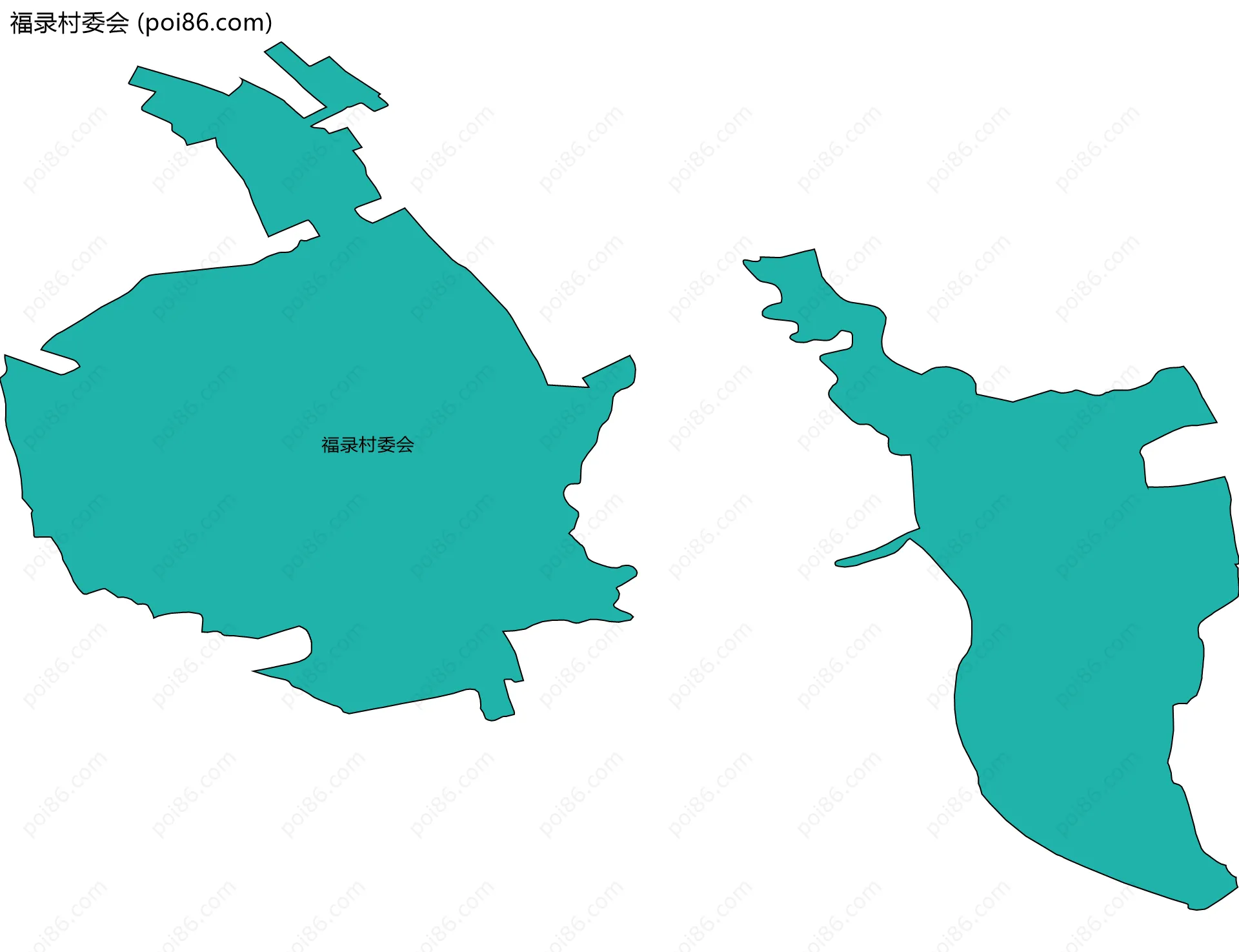 福录村委会边界地图