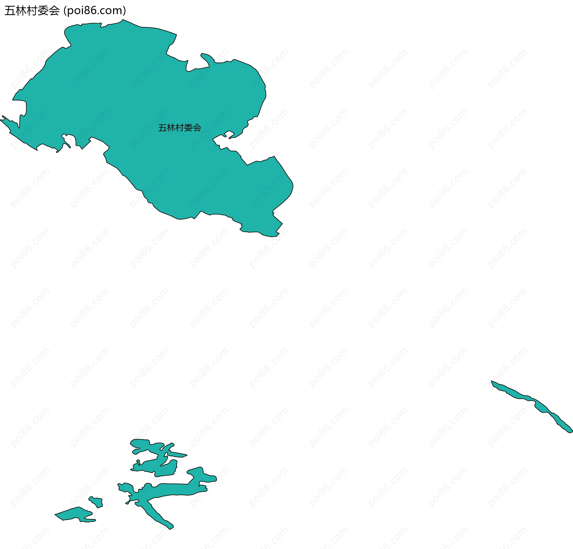 五林村委会边界地图