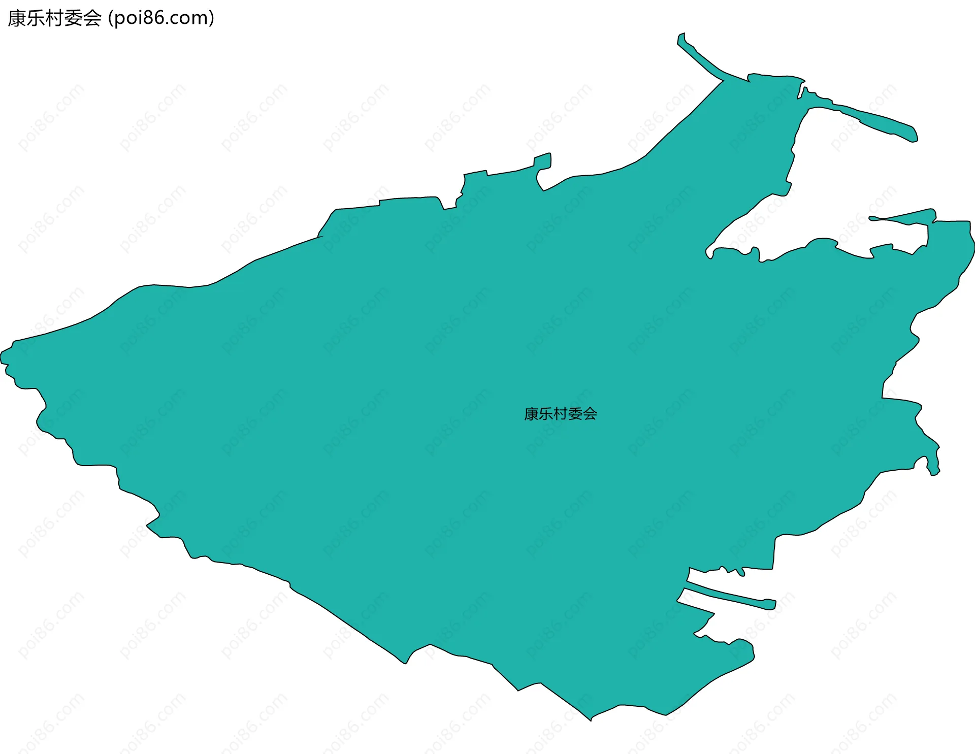 康乐村委会边界地图