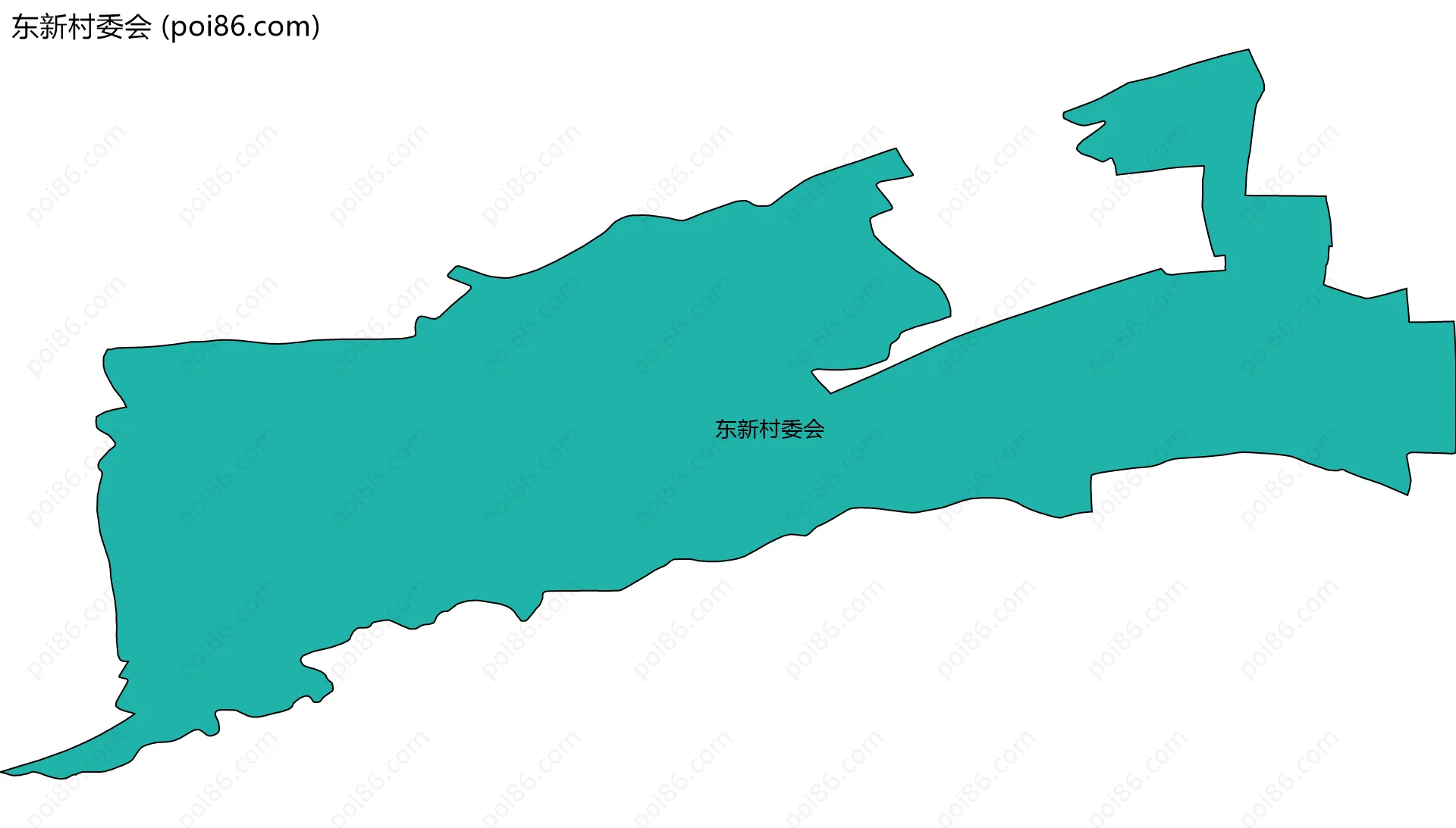 东新村委会边界地图