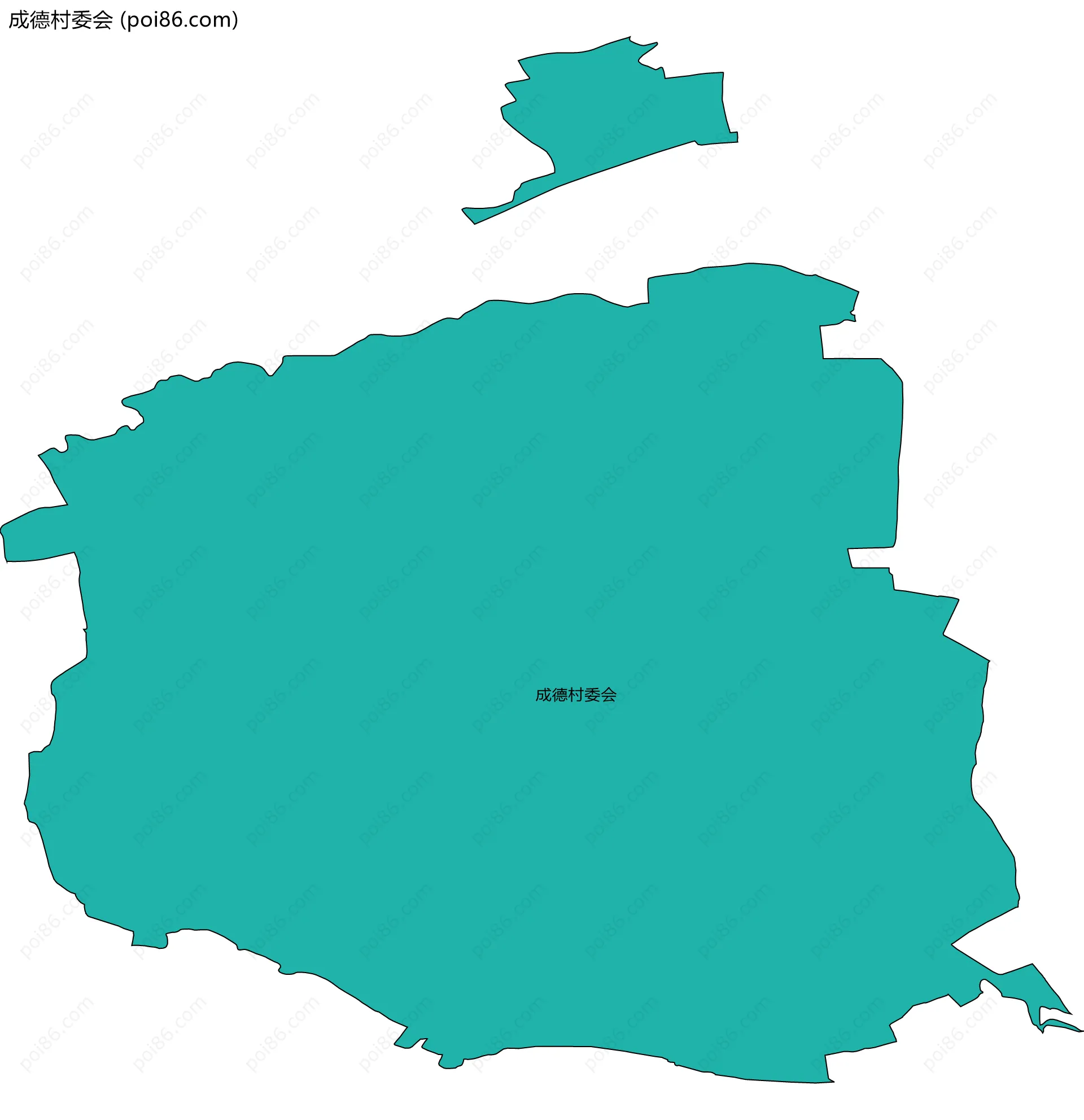 成德村委会边界地图