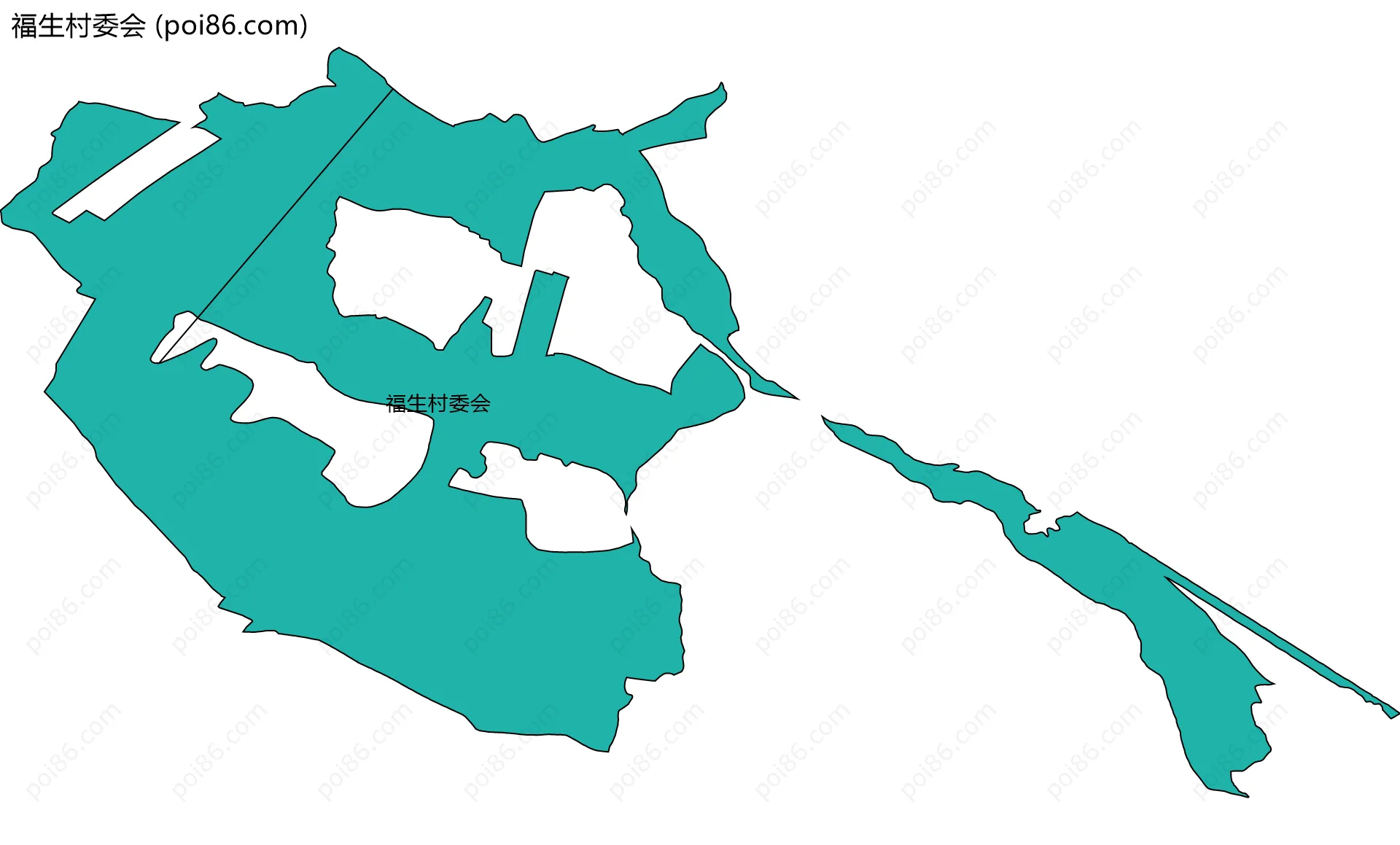 福生村委会边界地图
