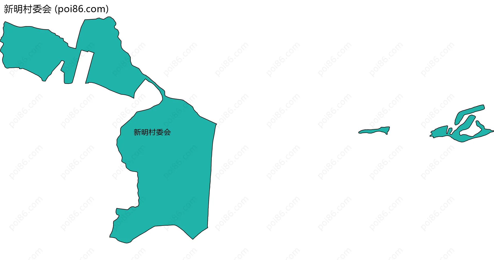 新明村委会边界地图