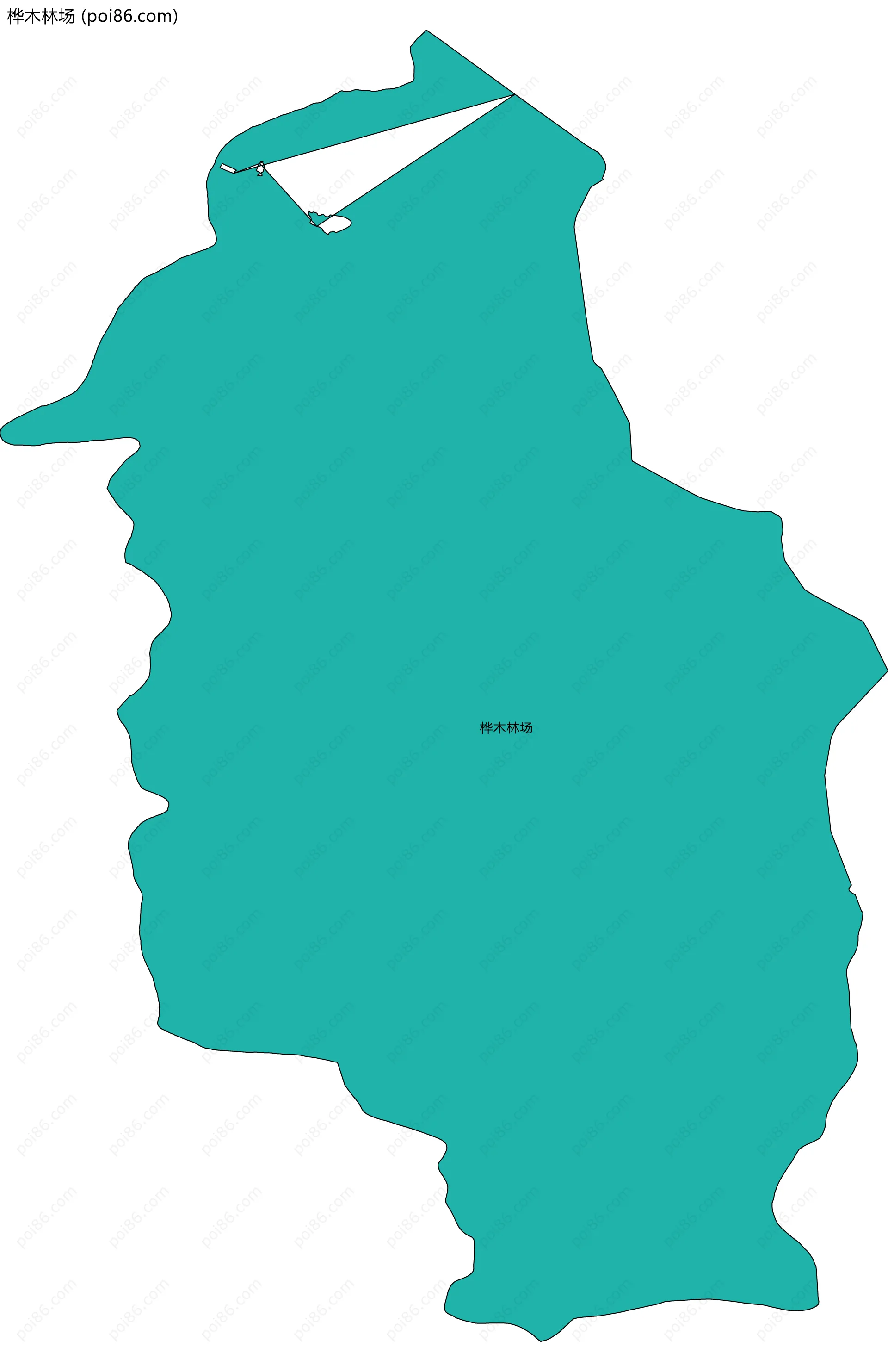 桦木林场边界地图