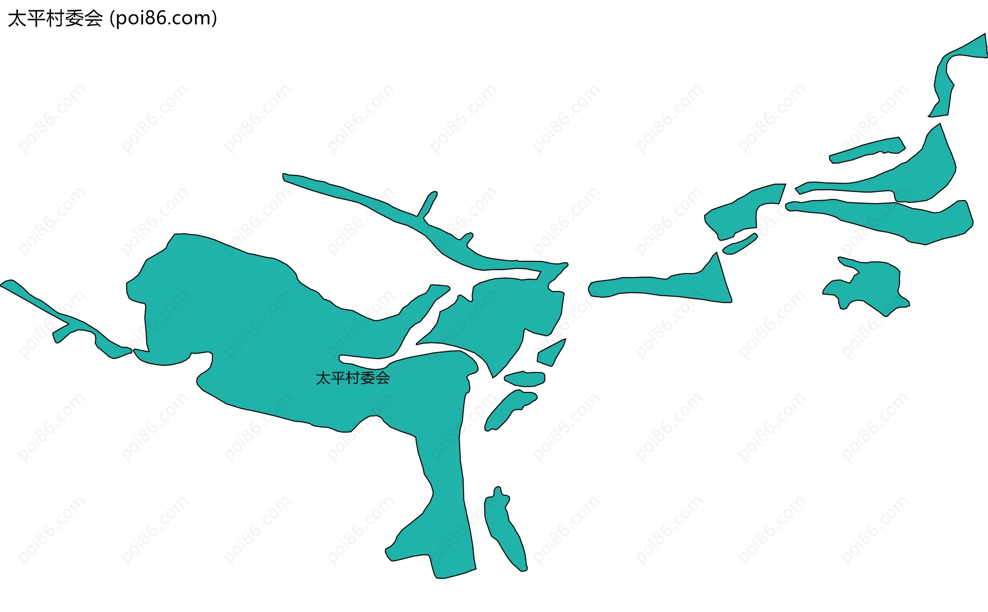 太平村委会边界地图