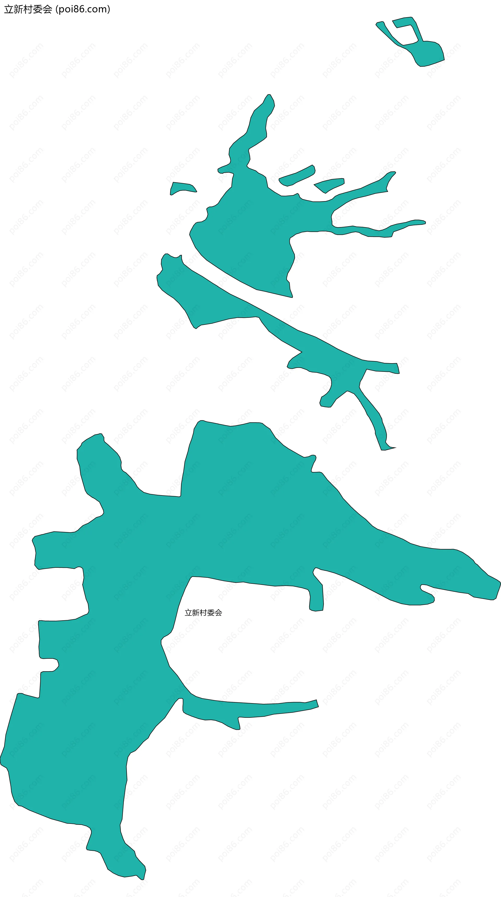 立新村委会边界地图