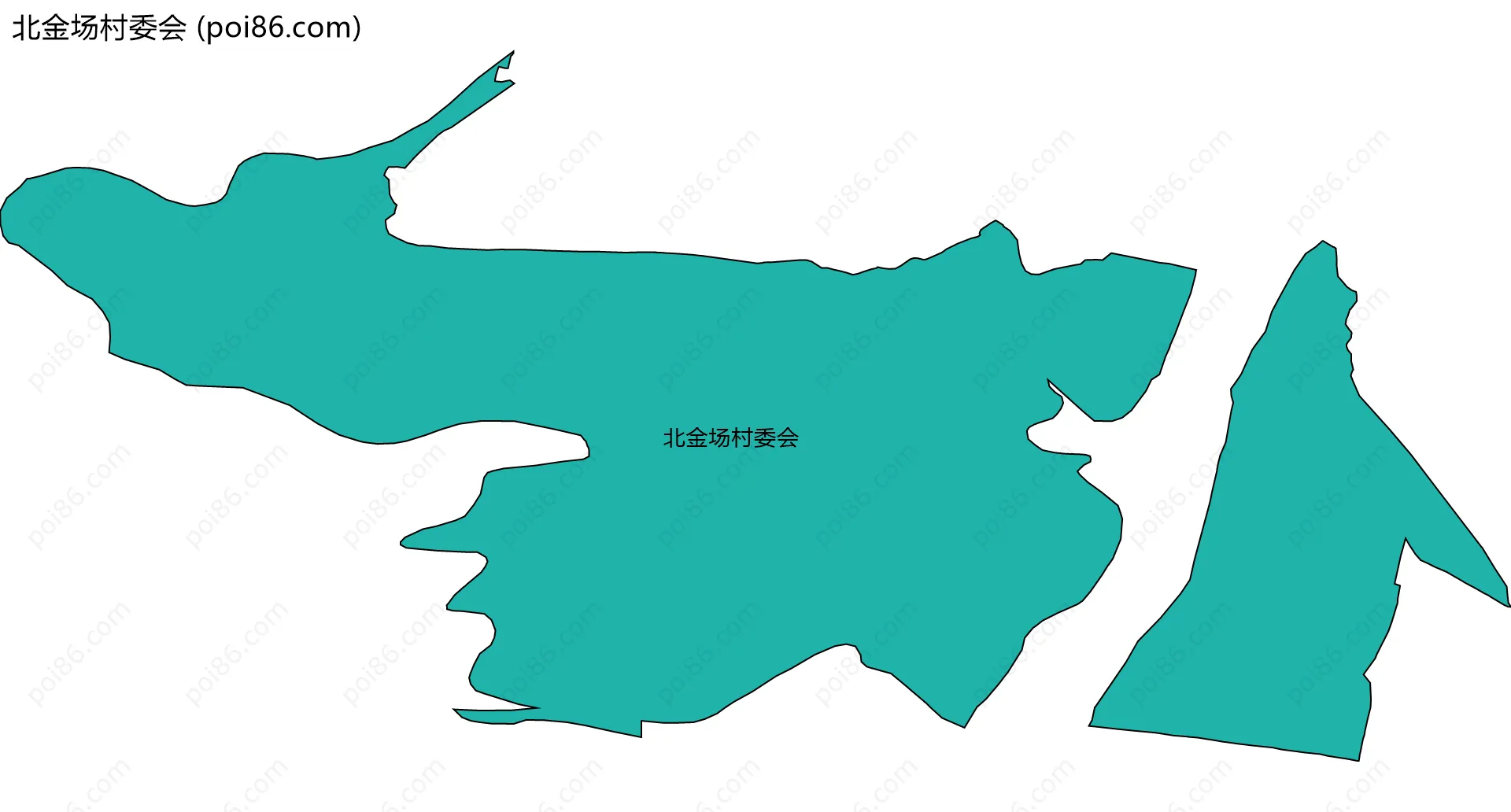 北金场村委会边界地图