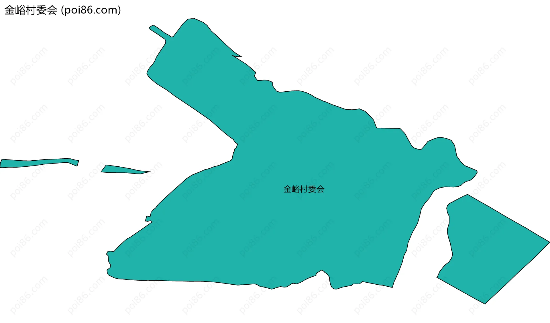 金峪村委会边界地图
