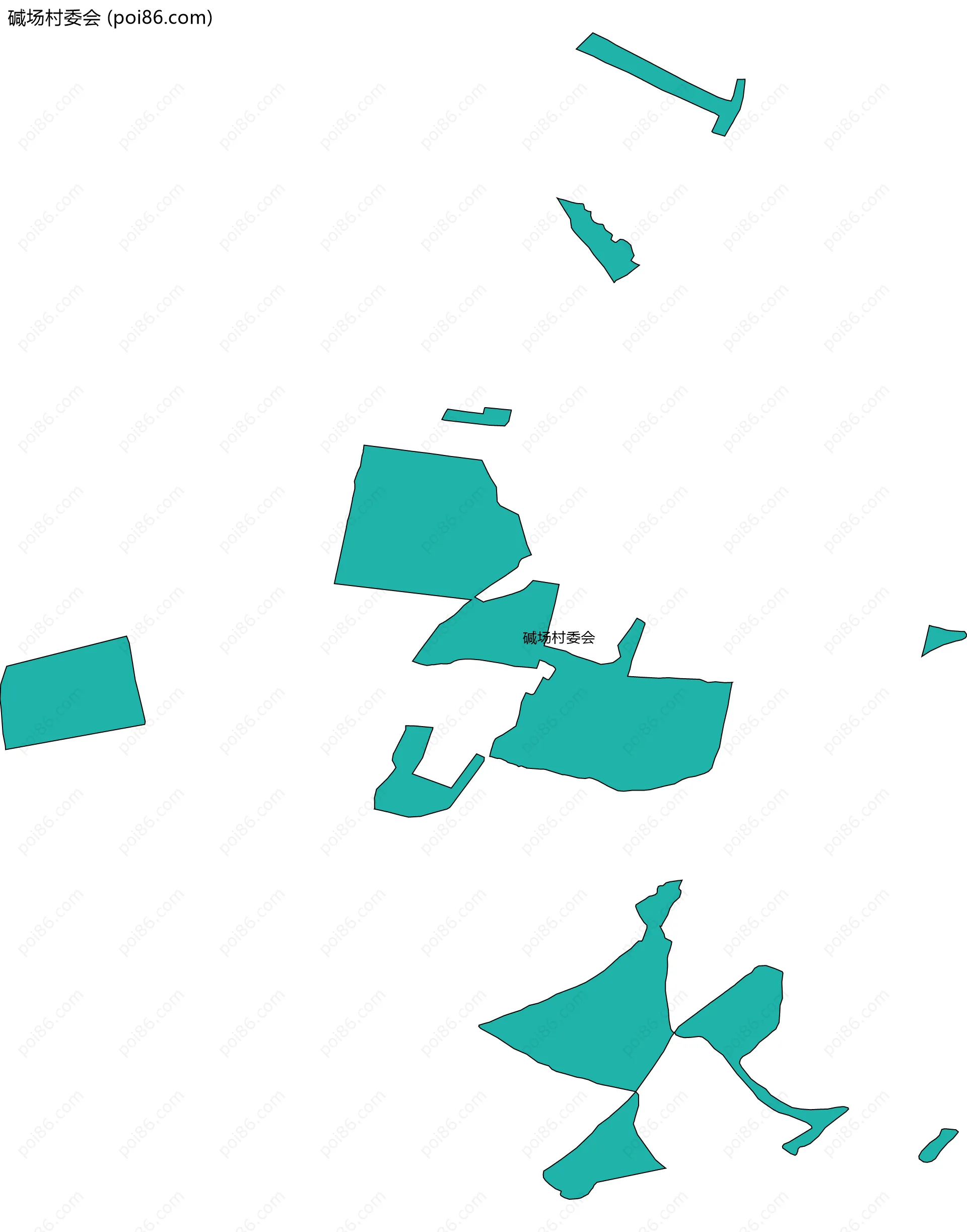 碱场村委会边界地图