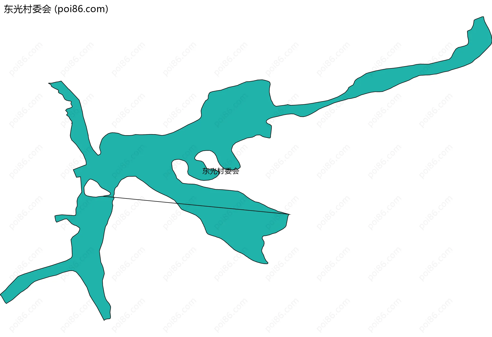 东光村委会边界地图