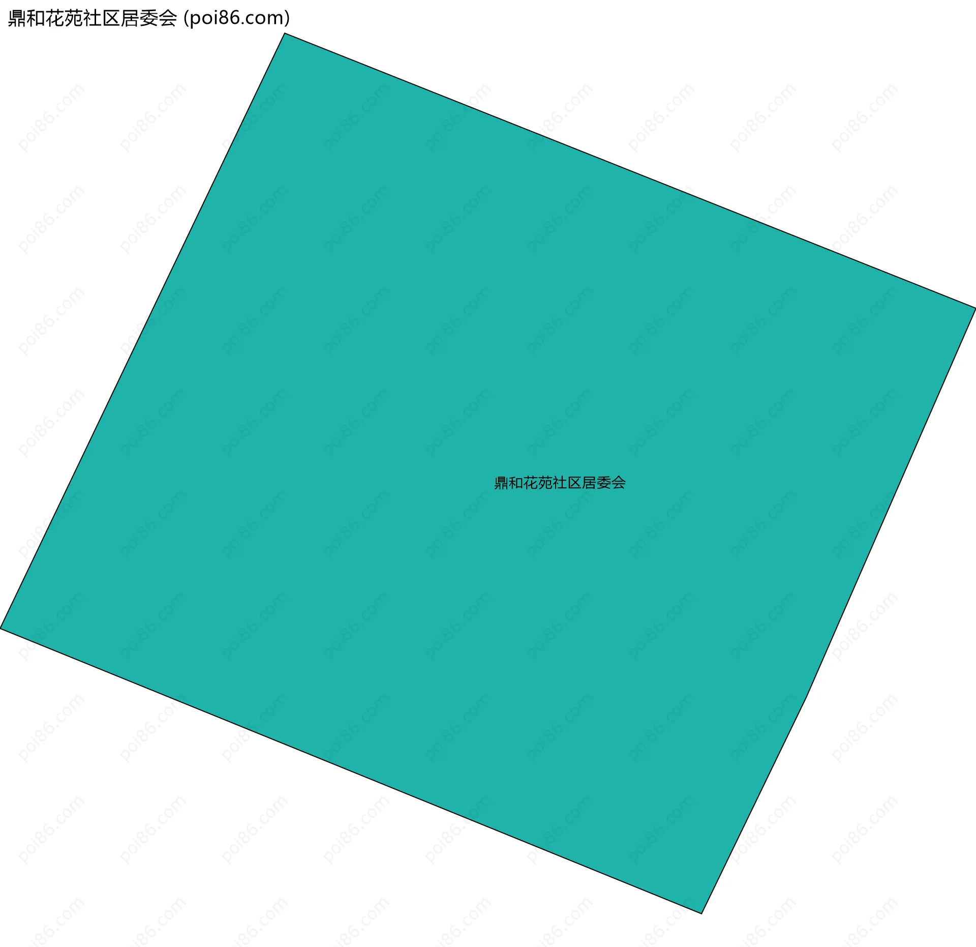 鼎和花苑社区居委会边界地图