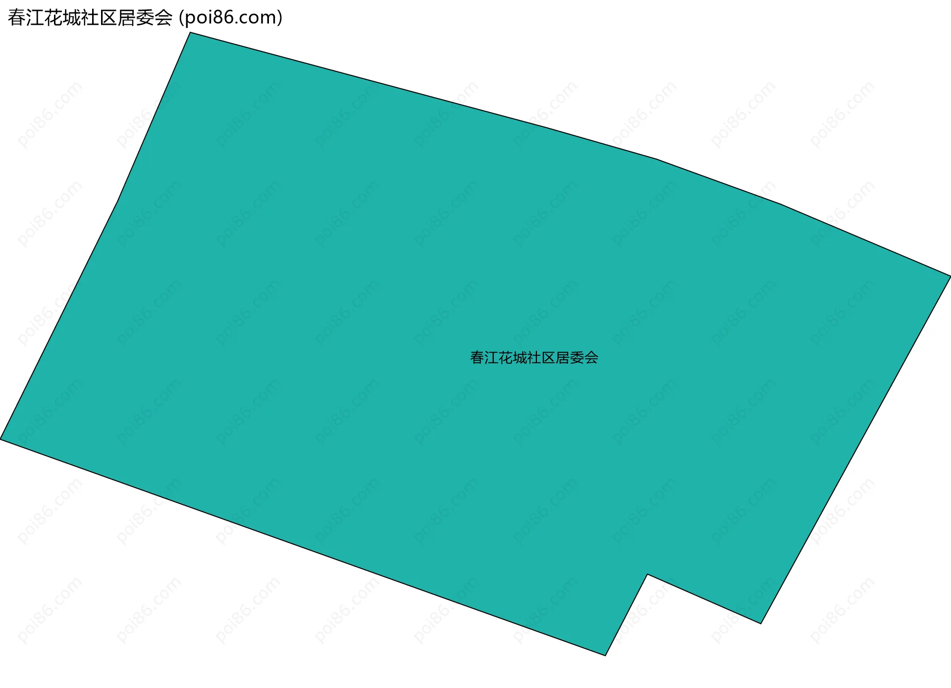 春江花城社区居委会边界地图