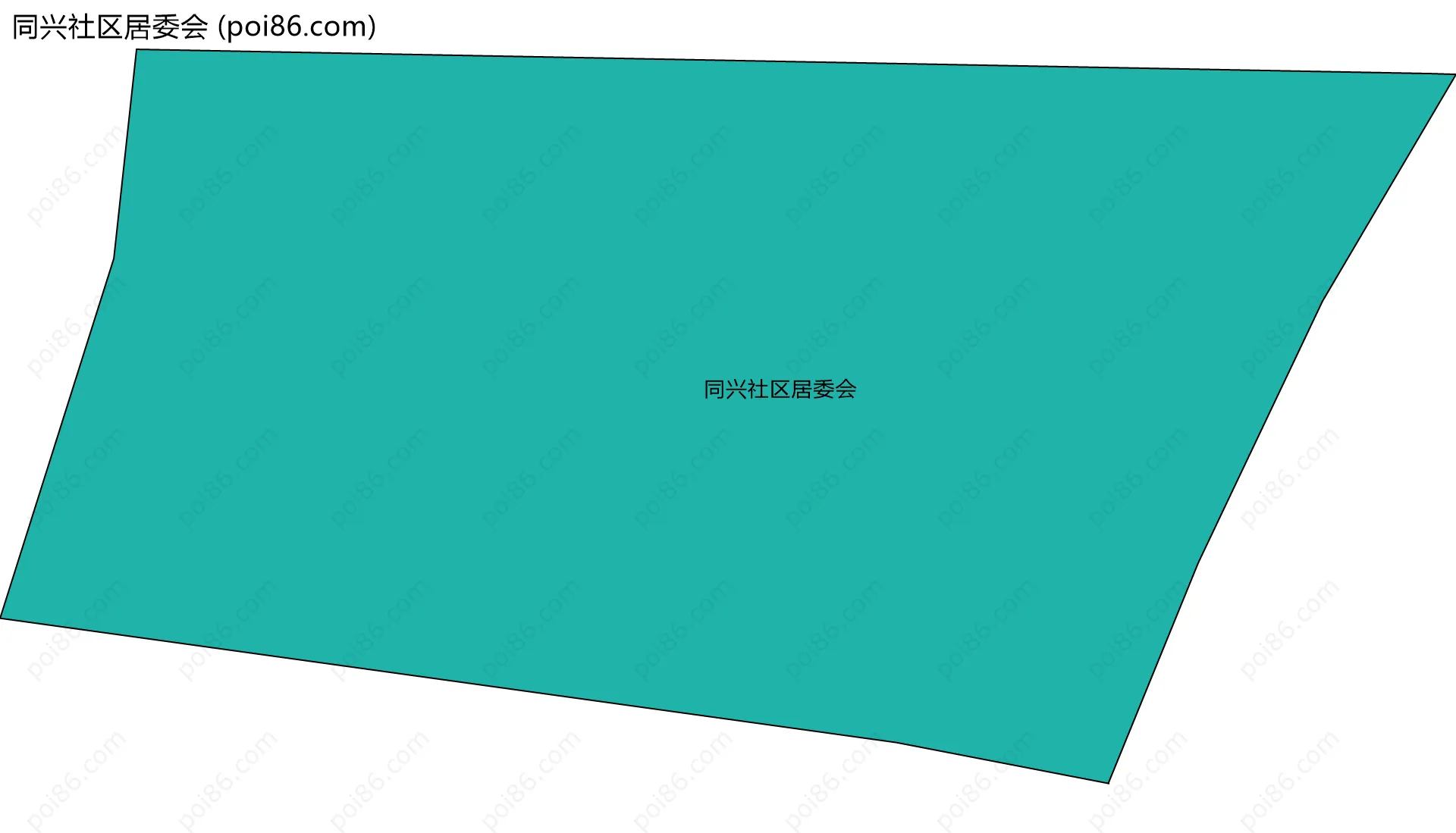 同兴社区居委会边界地图
