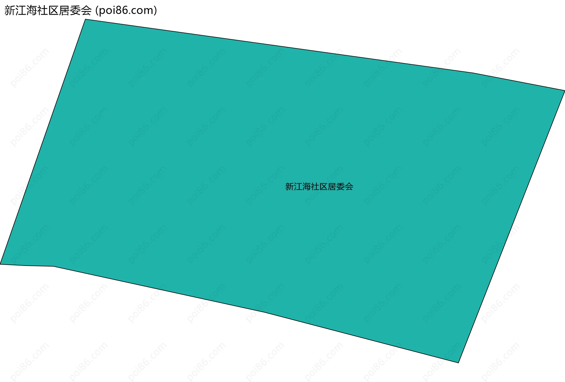 新江海社区居委会边界地图