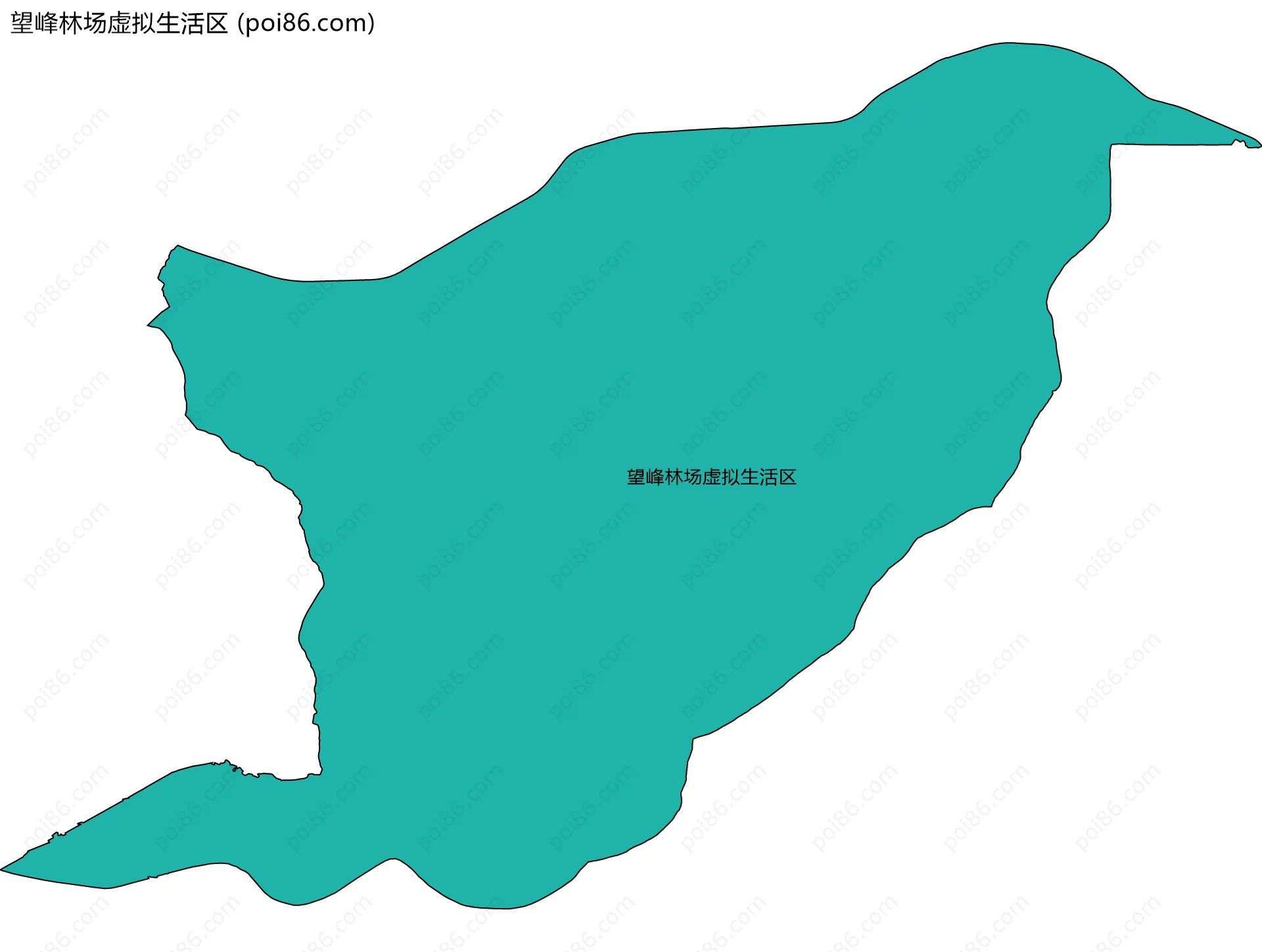 望峰林场虚拟生活区边界地图
