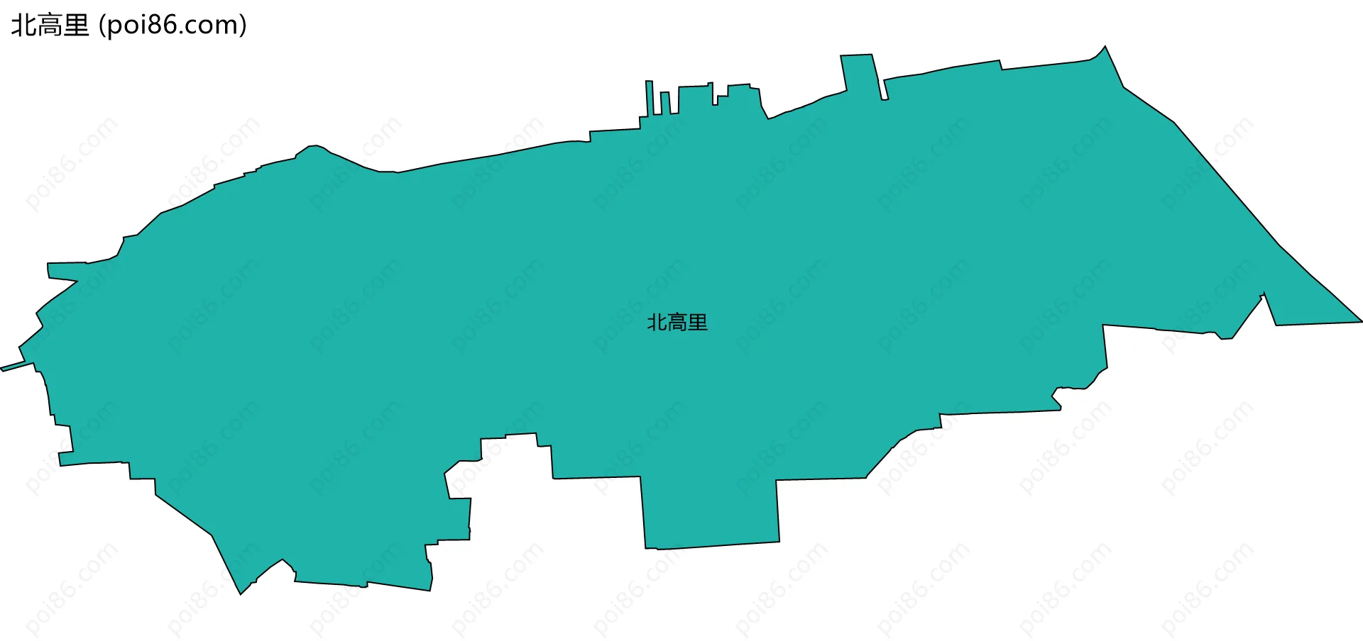 北高里边界地图