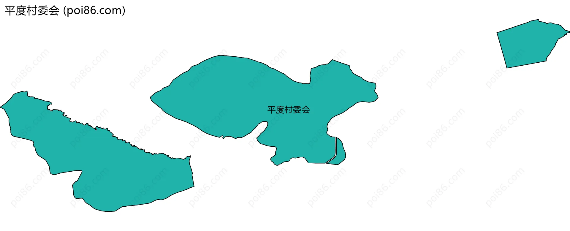 平度村委会边界地图
