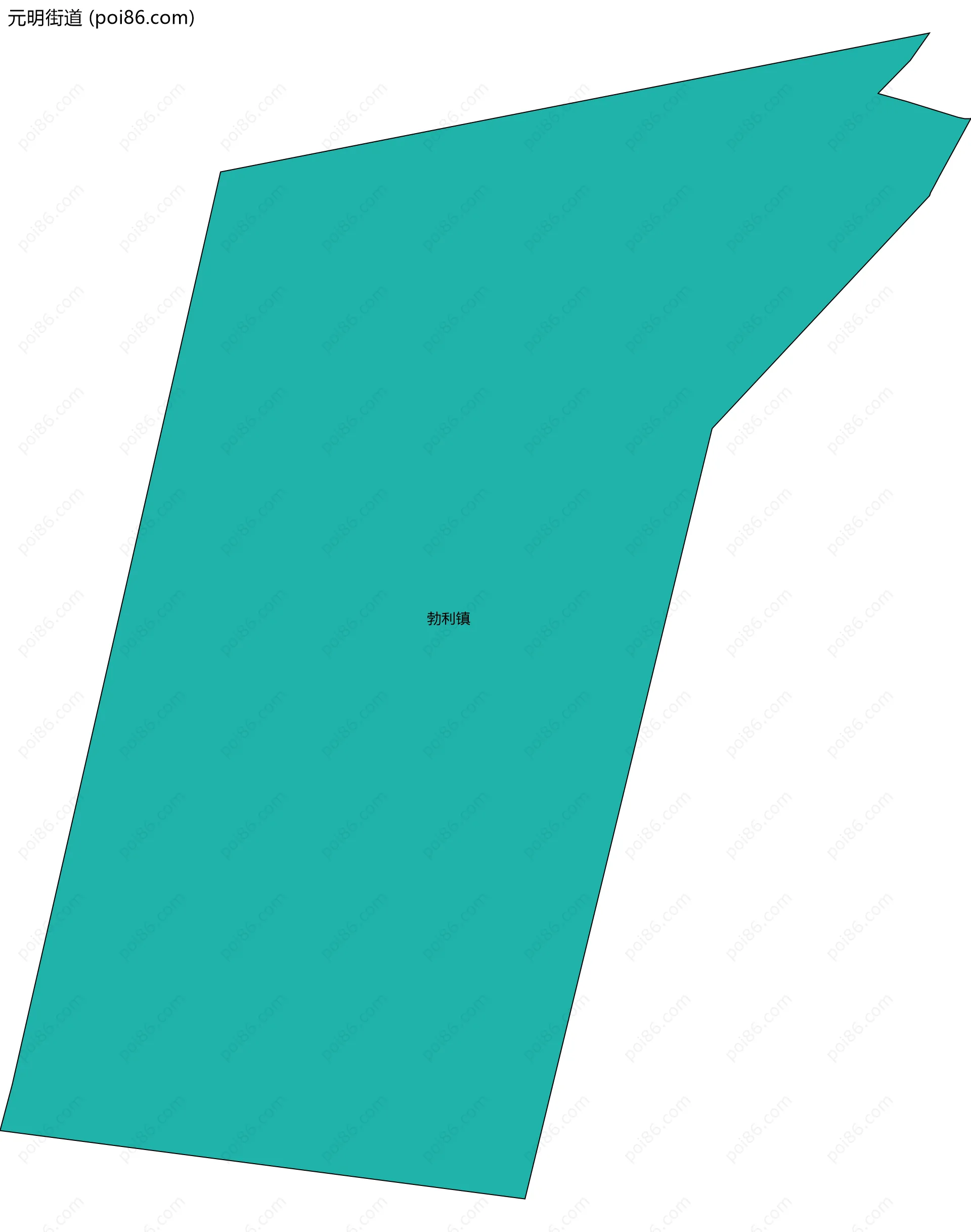 元明街道边界地图(五级行政区划)