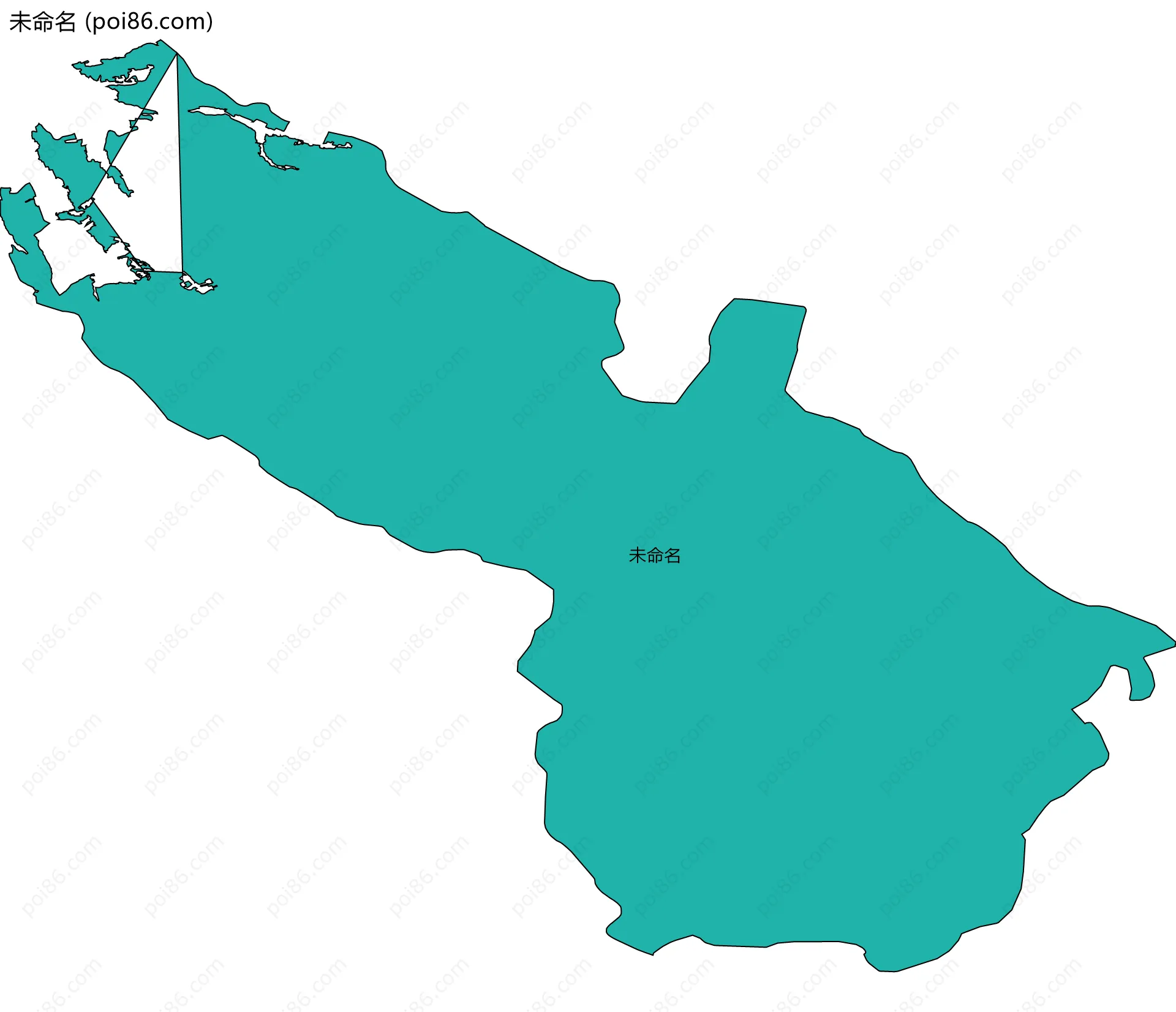 未命名边界地图