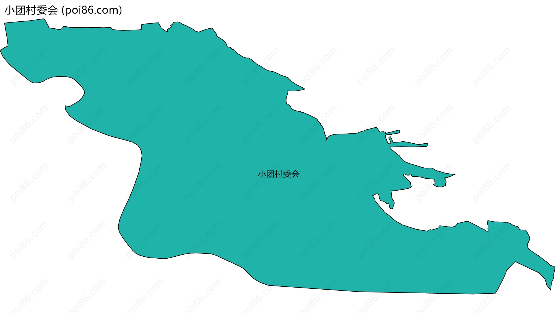 小团村委会边界地图