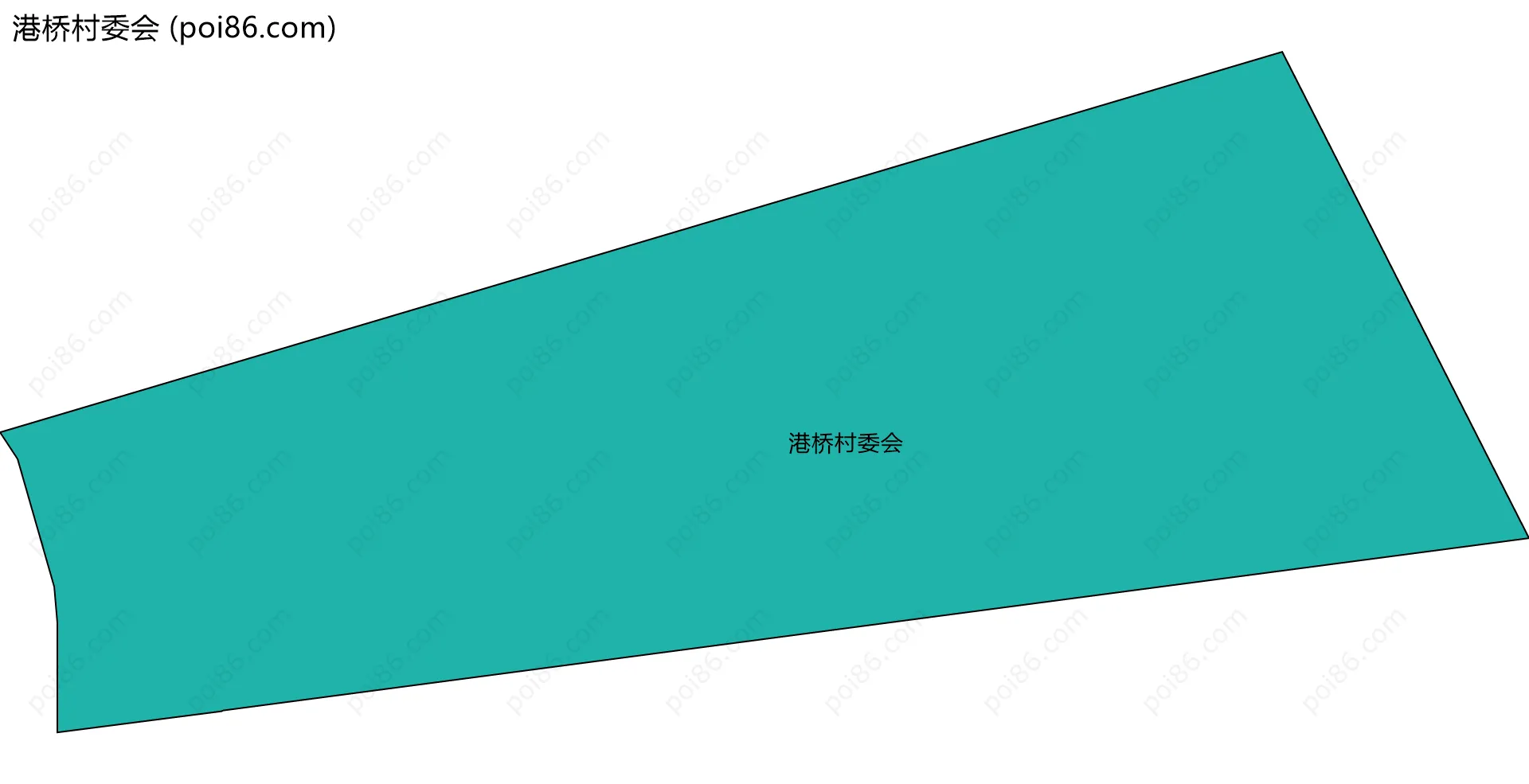 港桥村委会边界地图