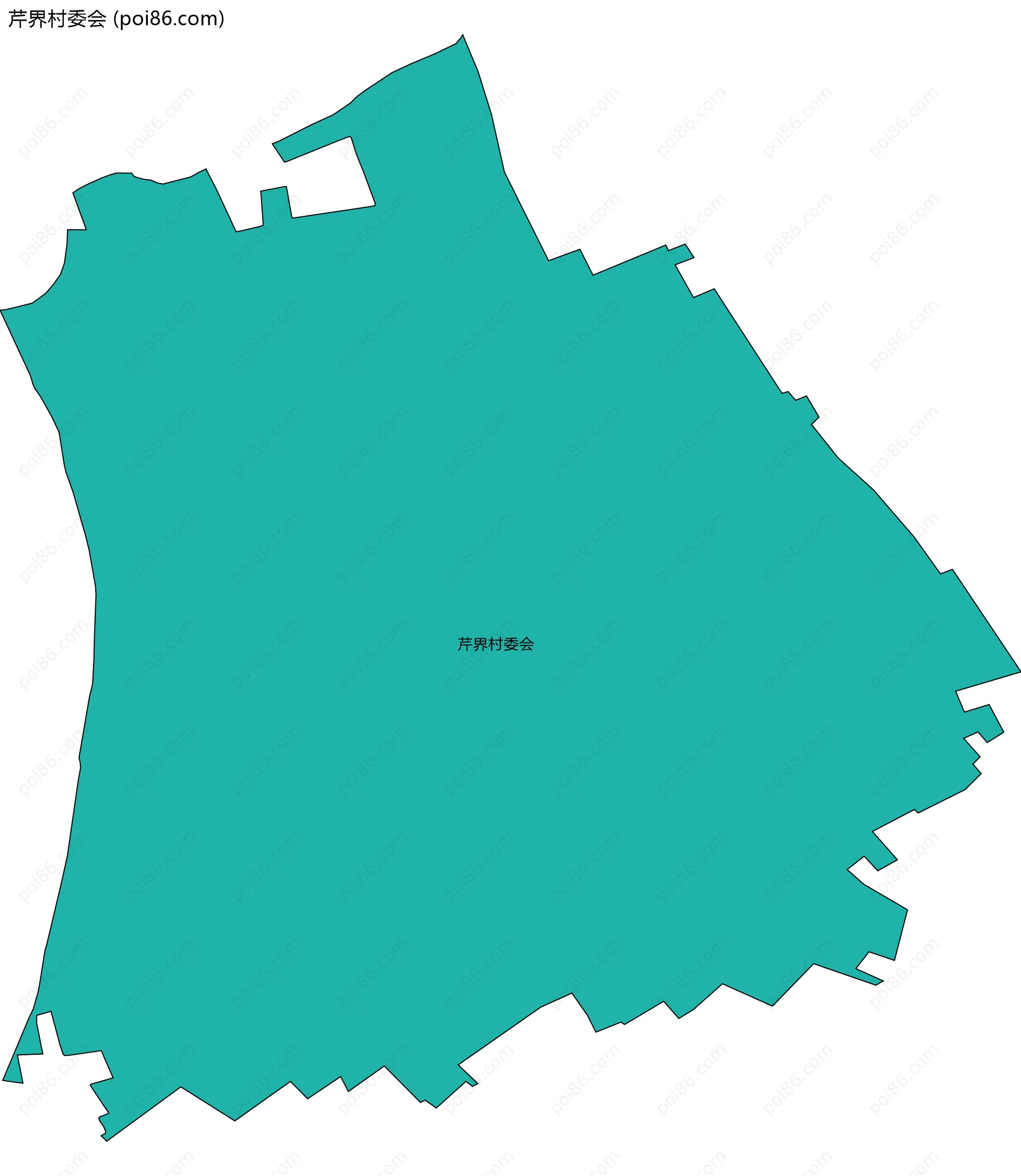 芹界村委会边界地图
