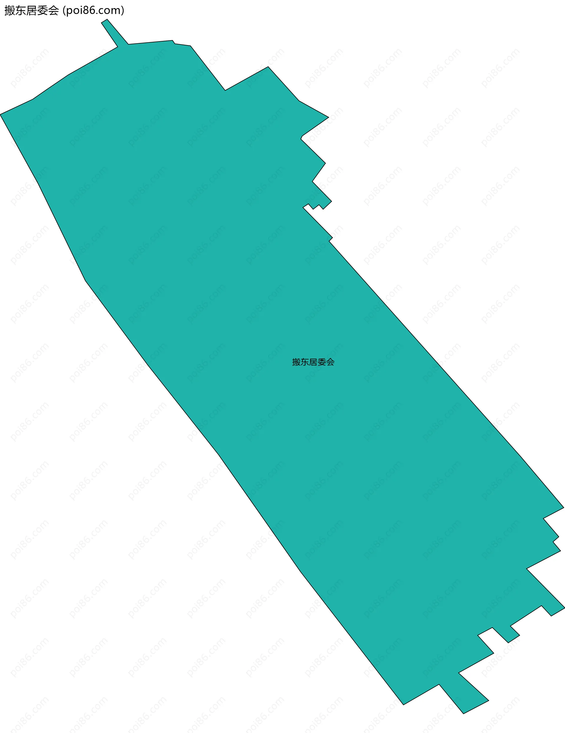 搬东居委会边界地图