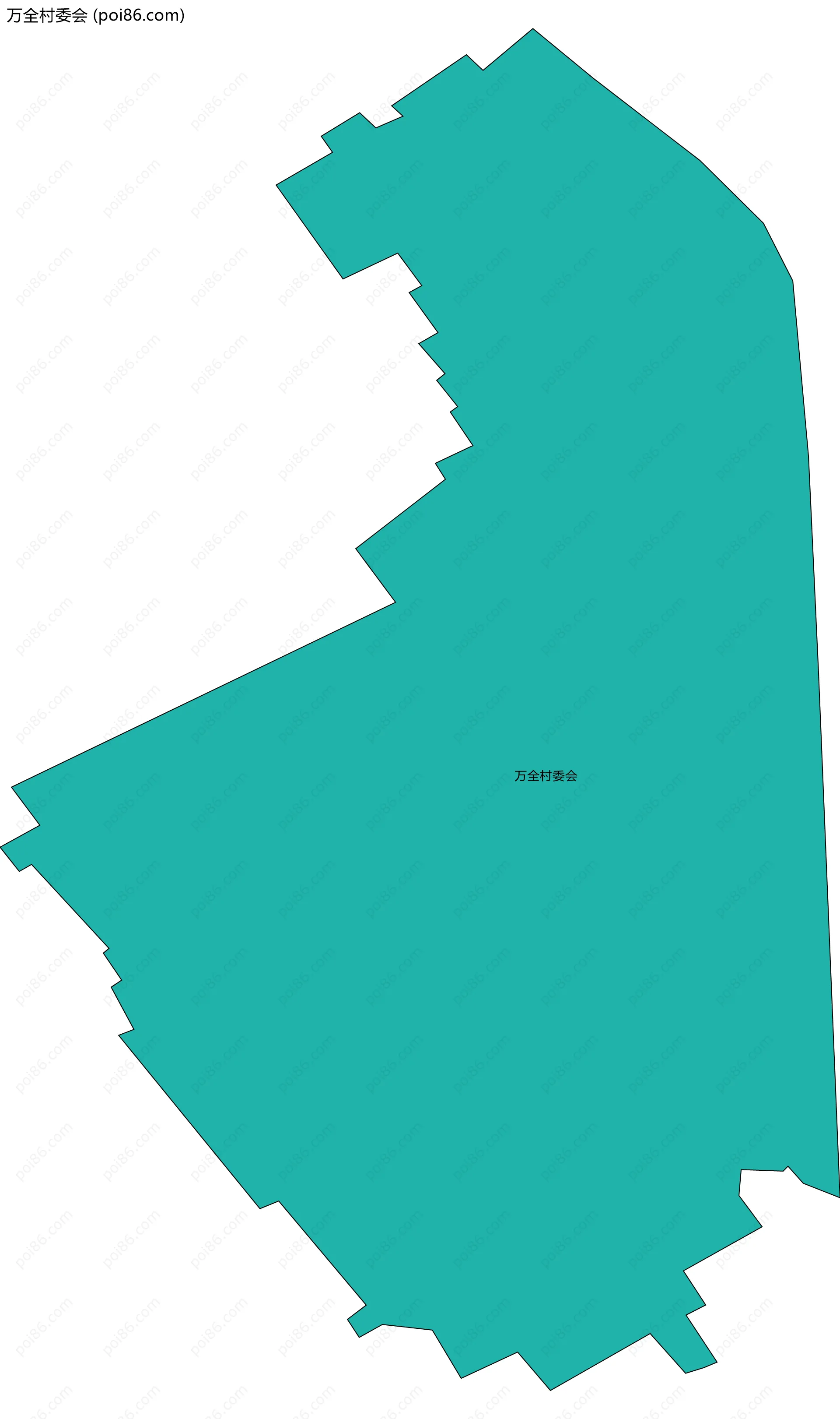 万全村委会边界地图