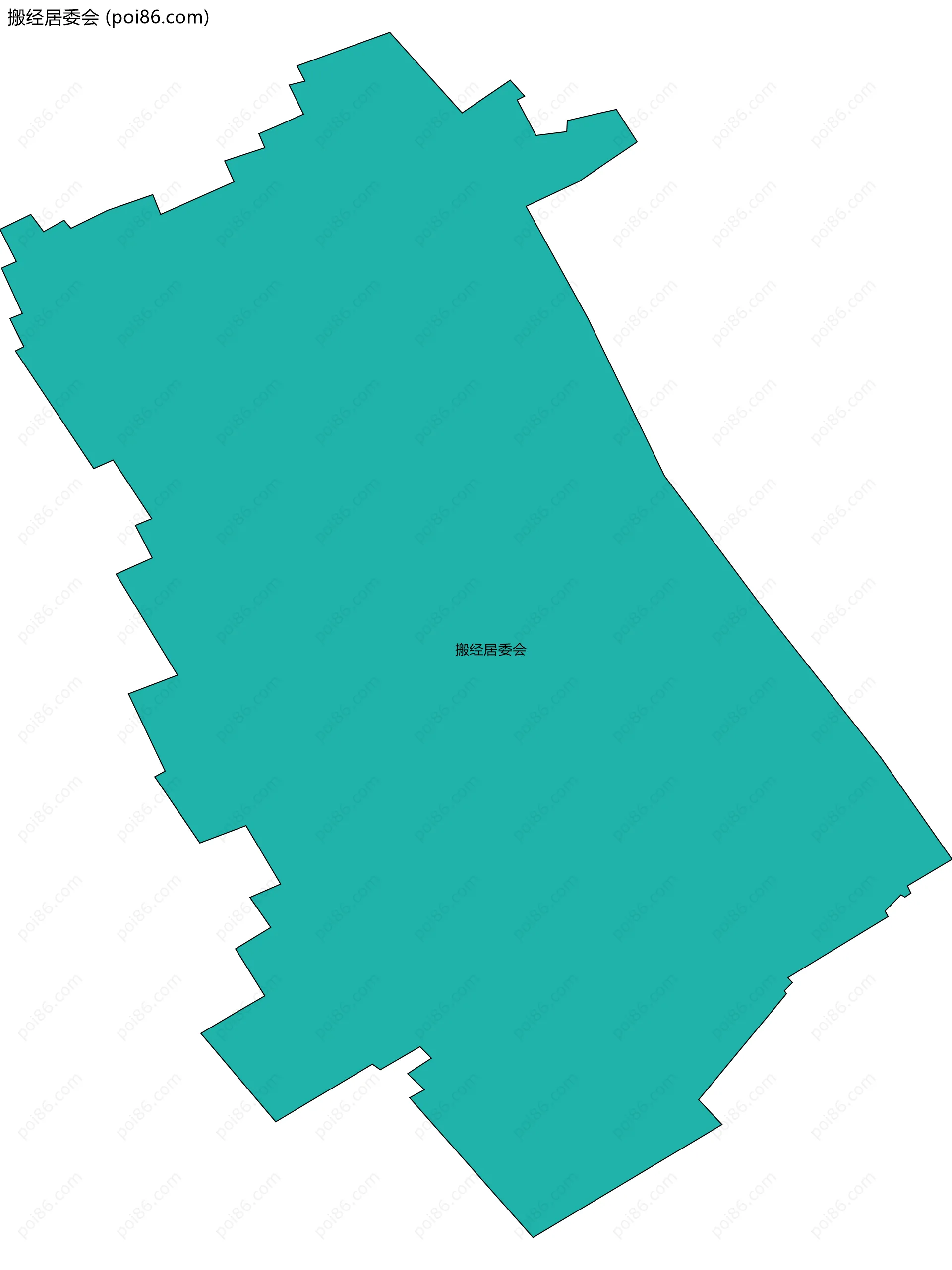 搬经居委会边界地图