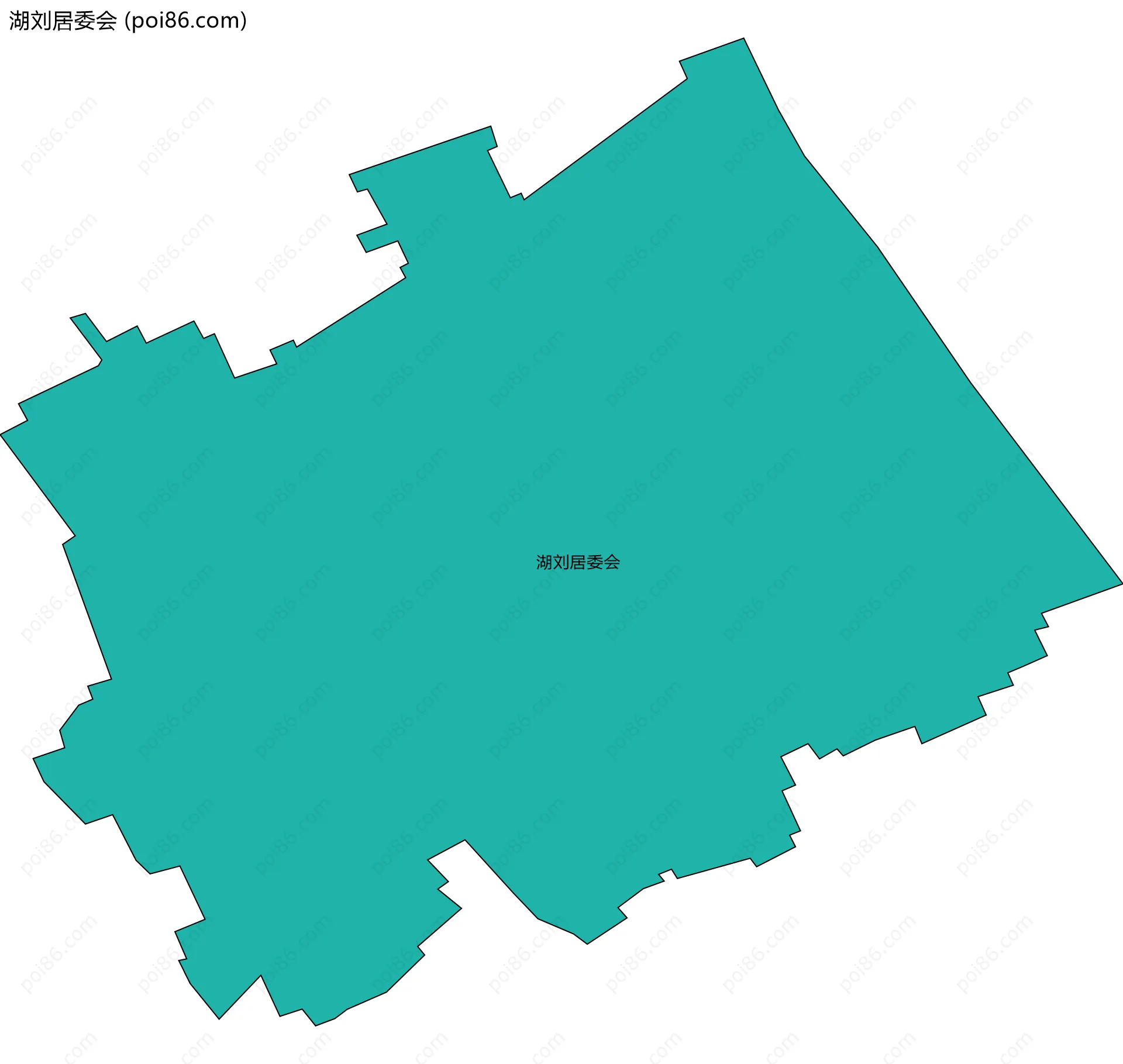 湖刘居委会边界地图