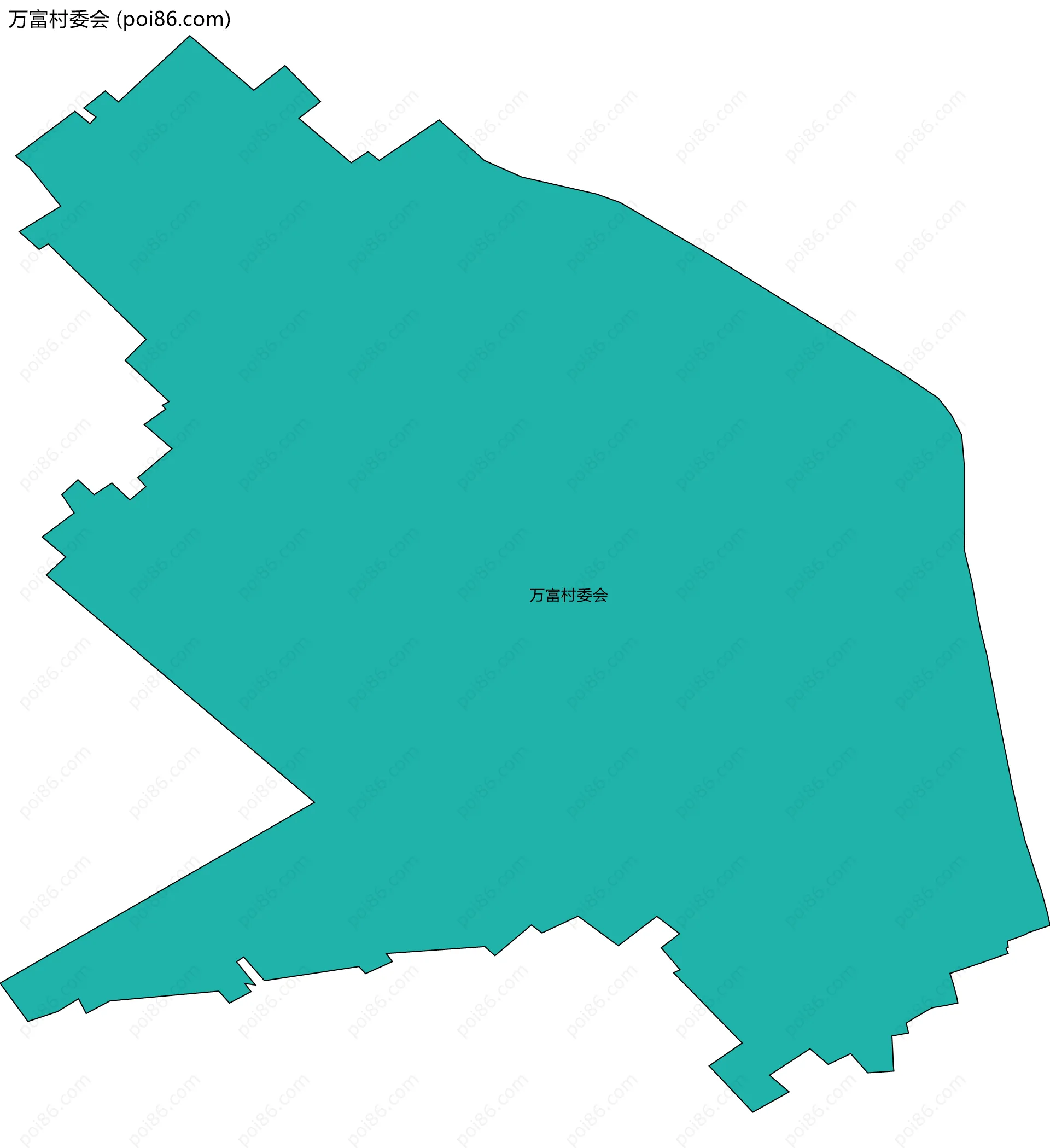 万富村委会边界地图