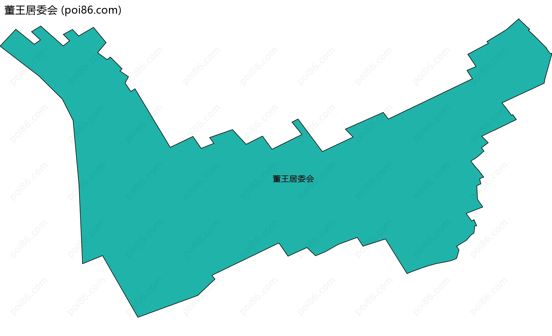 董王居委会边界地图
