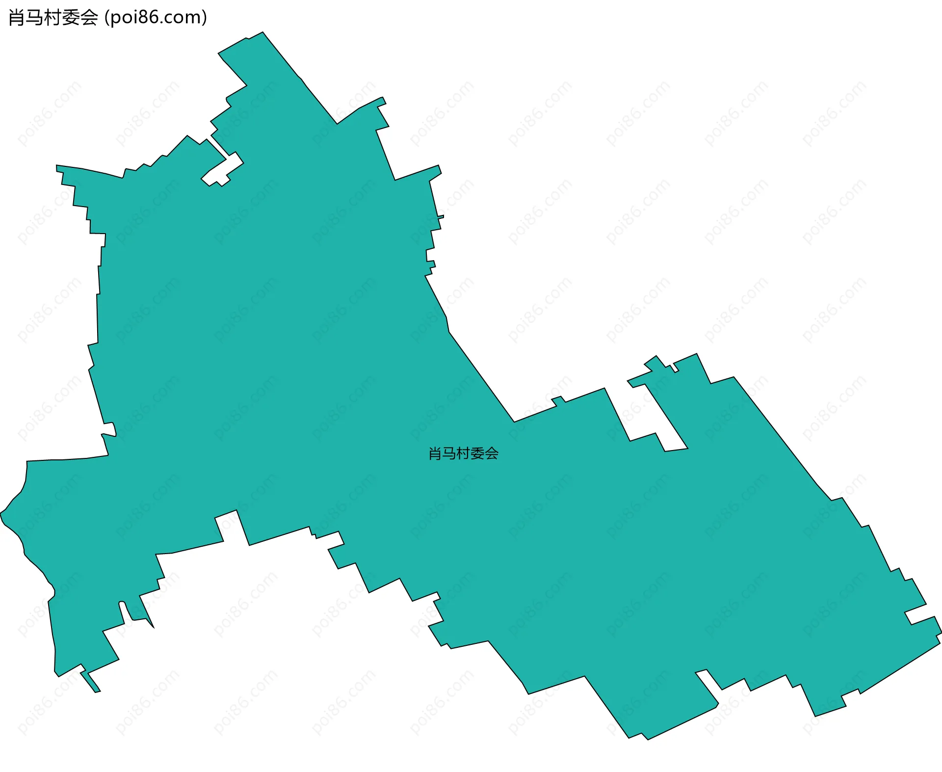 肖马村委会边界地图