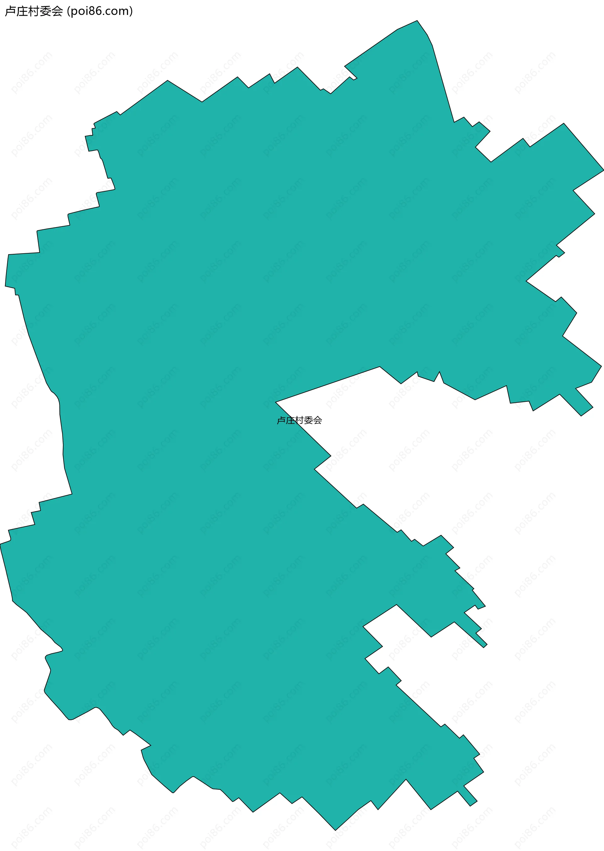 卢庄村委会边界地图