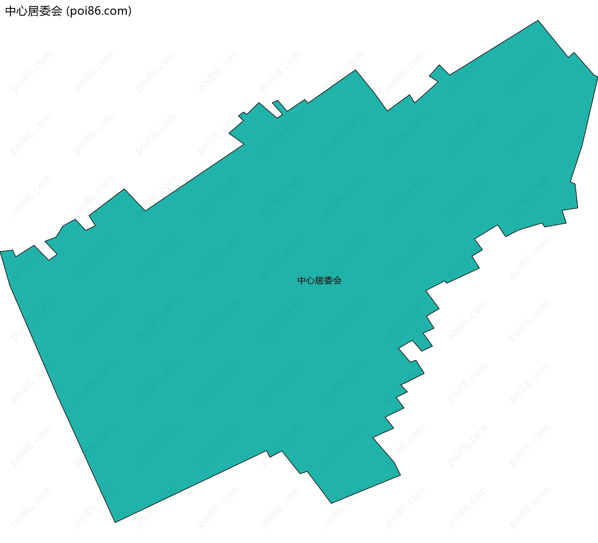中心居委会边界地图