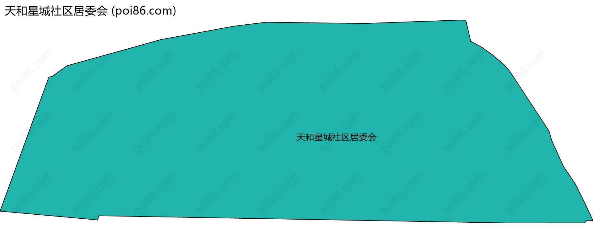 天和星城社区居委会边界地图