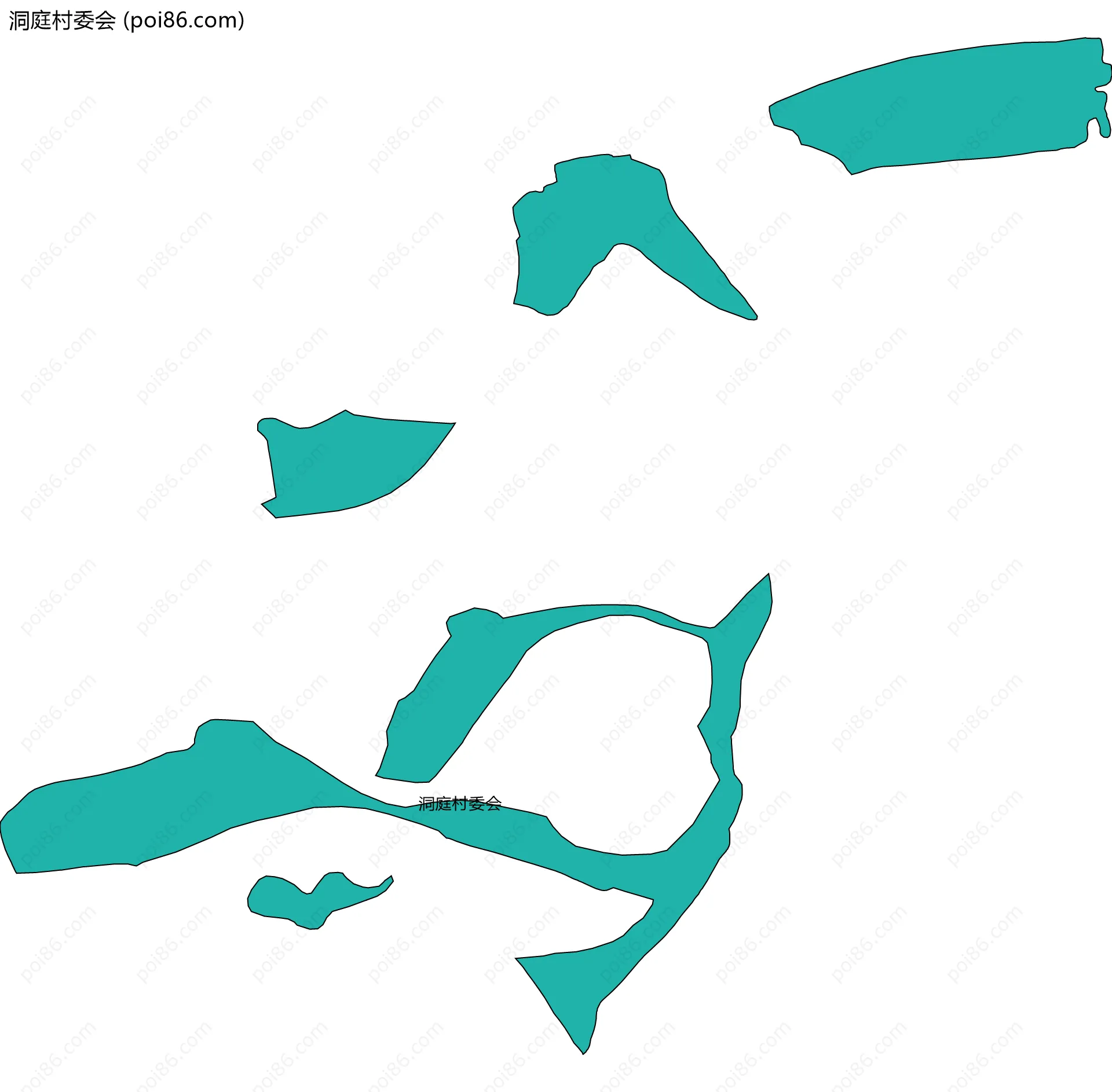 洞庭村委会边界地图