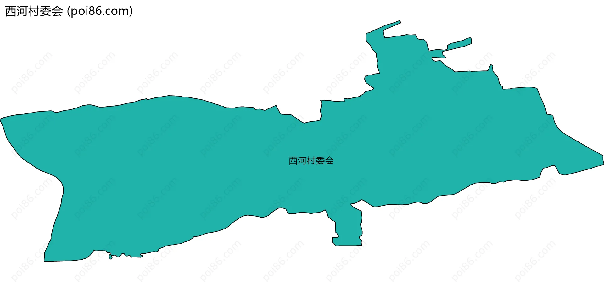 西河村委会边界地图