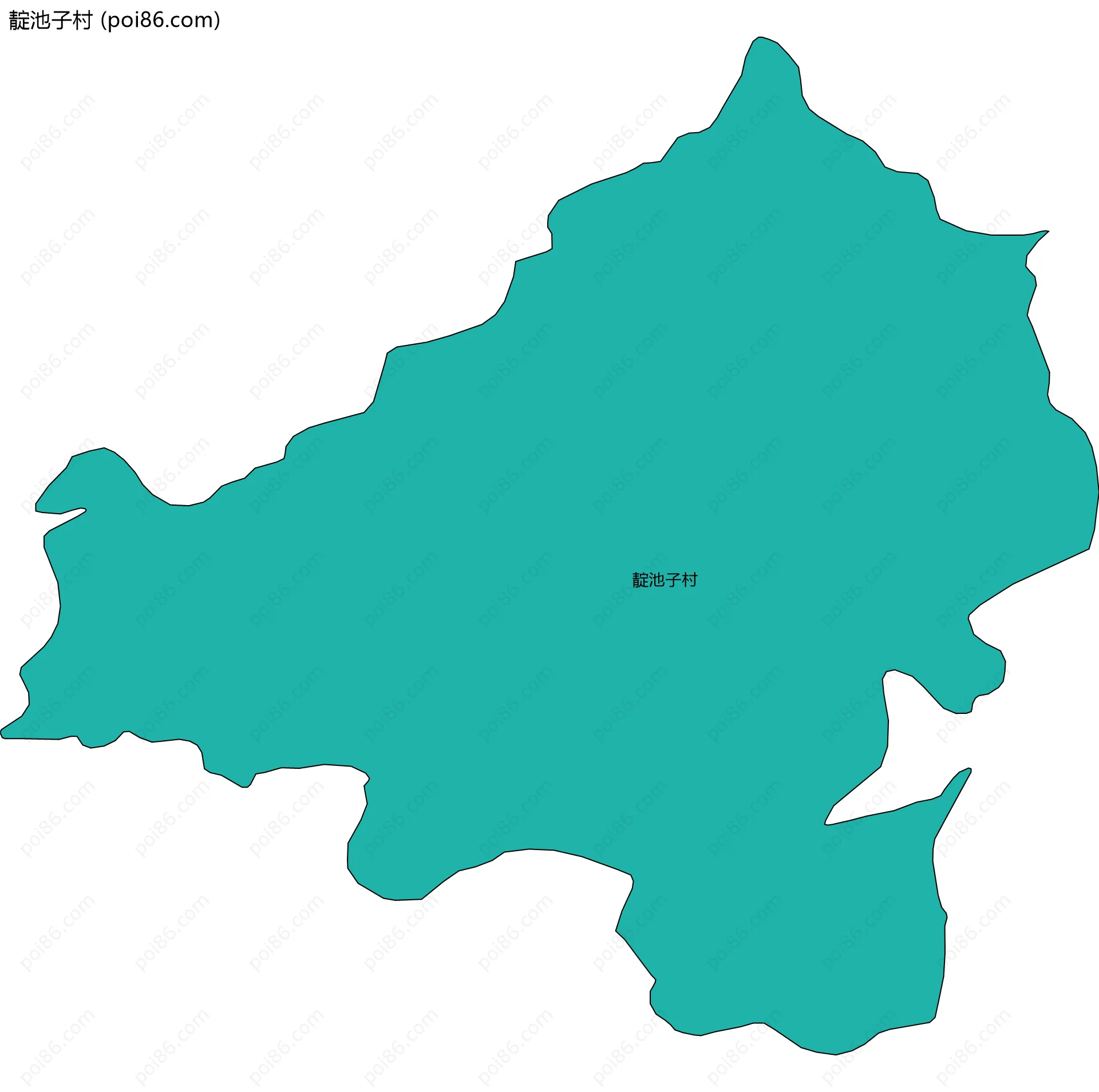 靛池子村边界地图