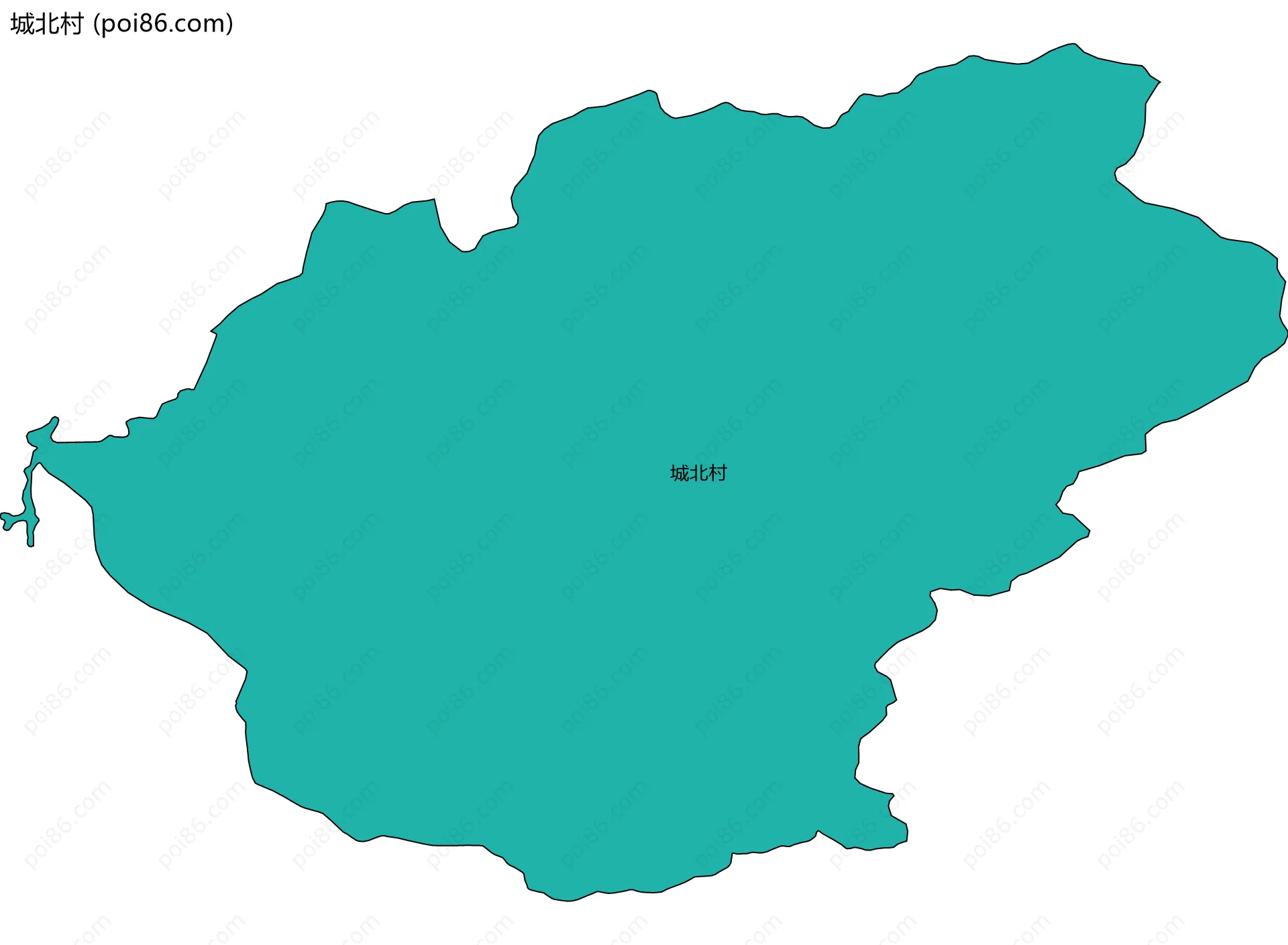 城北村边界地图