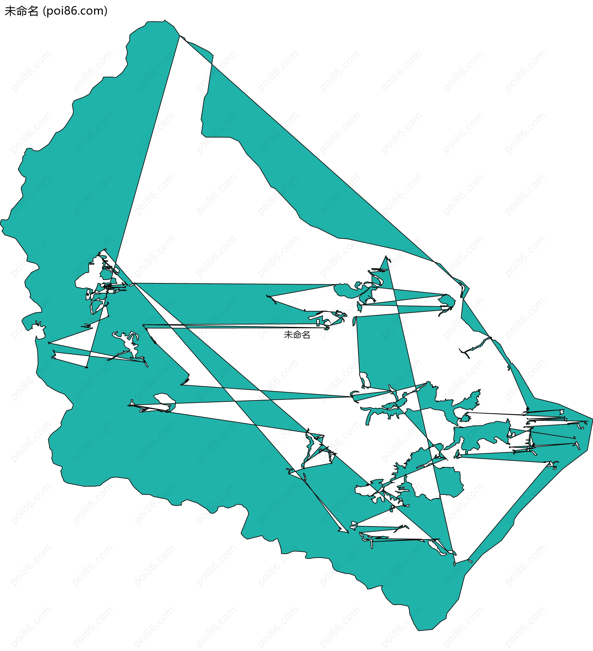 未命名边界地图