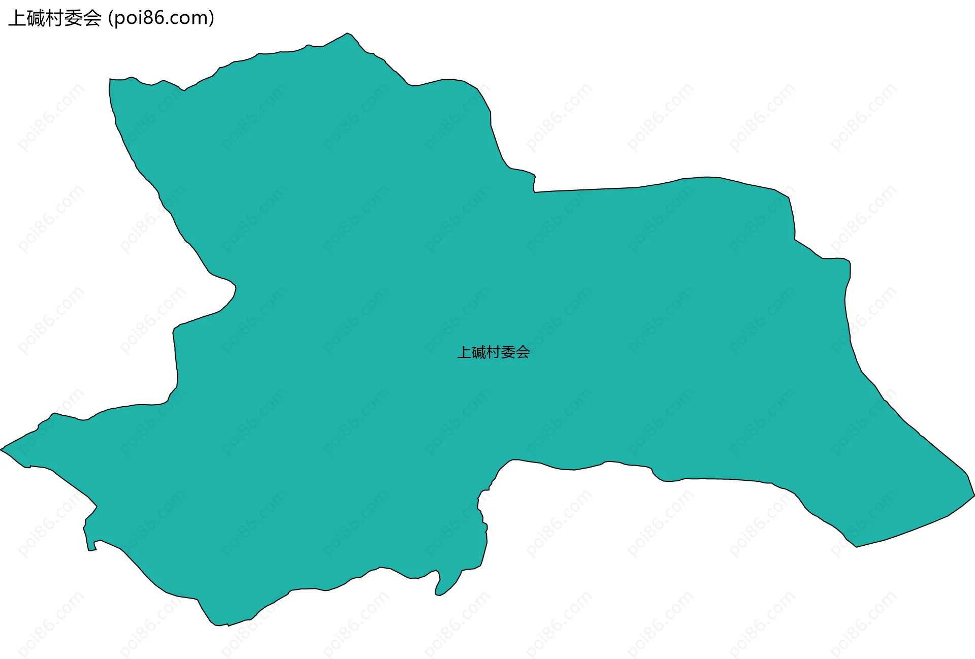 上碱村委会边界地图