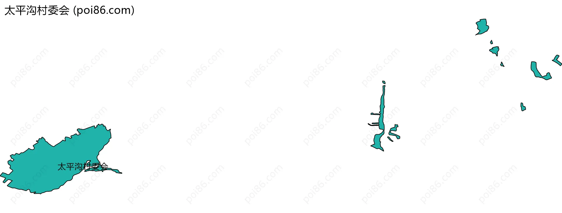 太平沟村委会边界地图