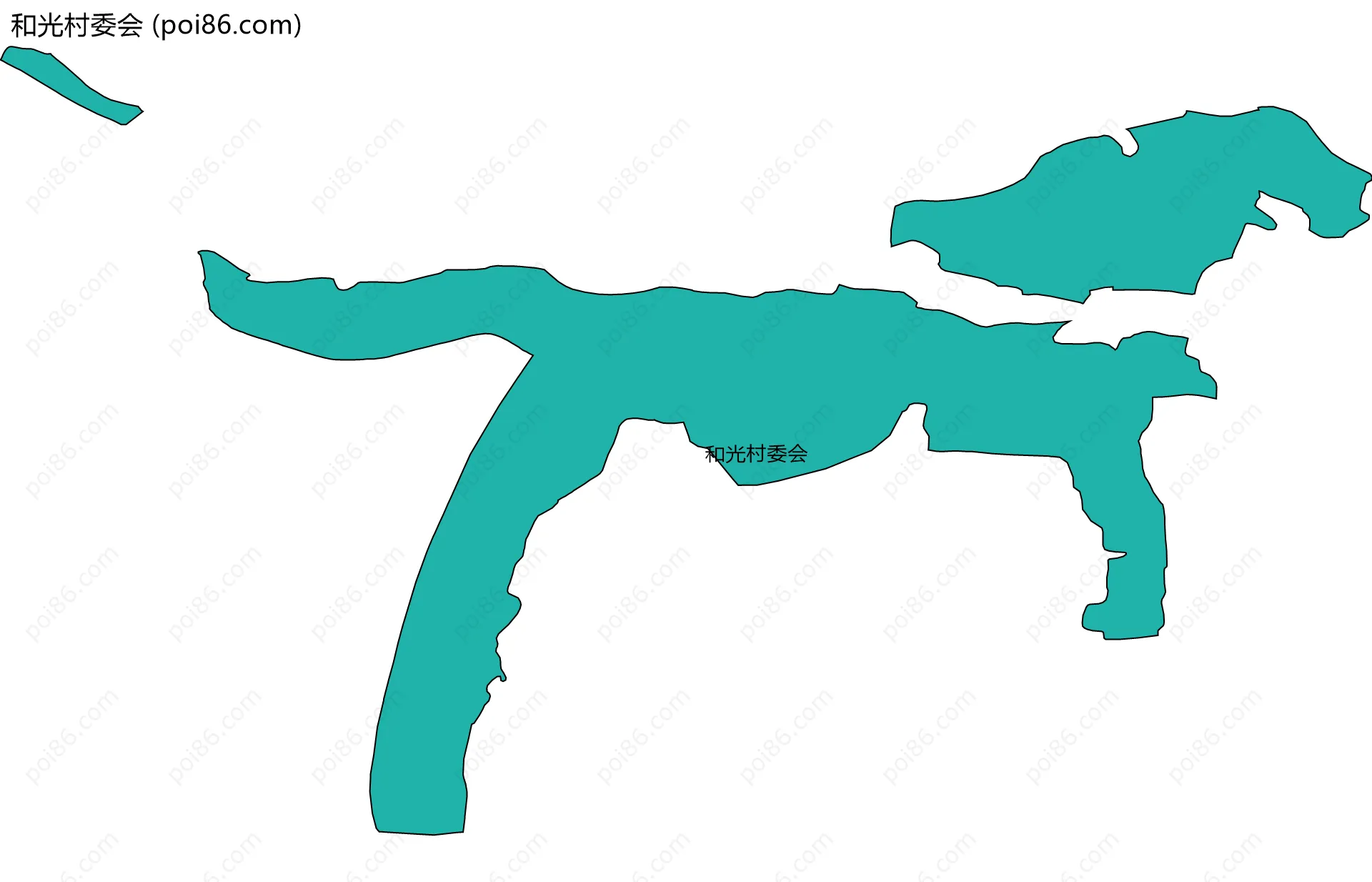 和光村委会边界地图